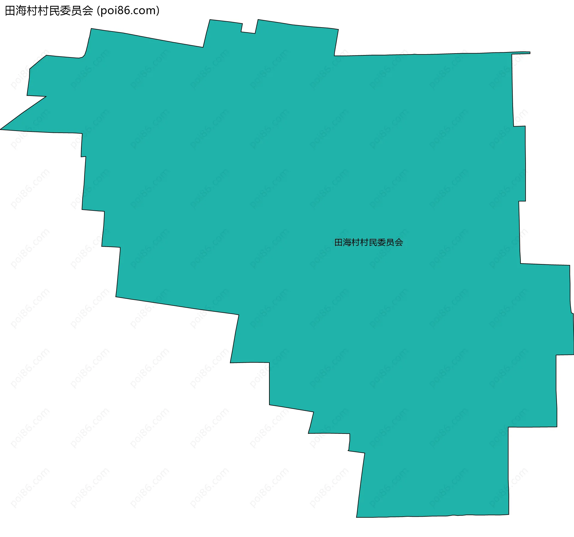 田海村村民委员会边界地图