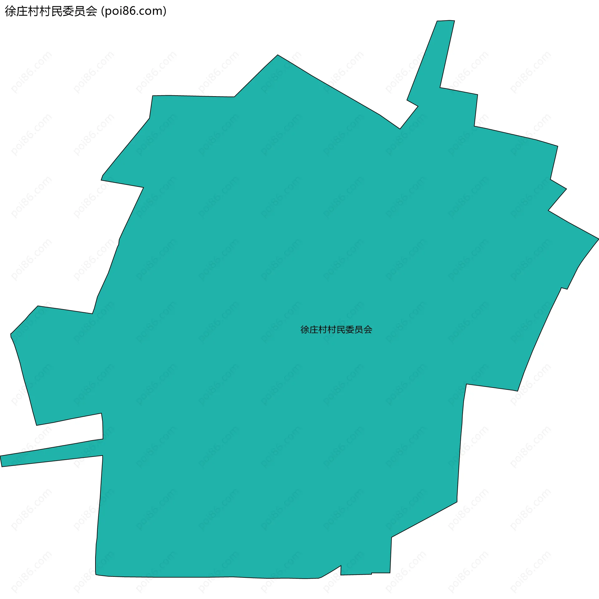 徐庄村村民委员会边界地图