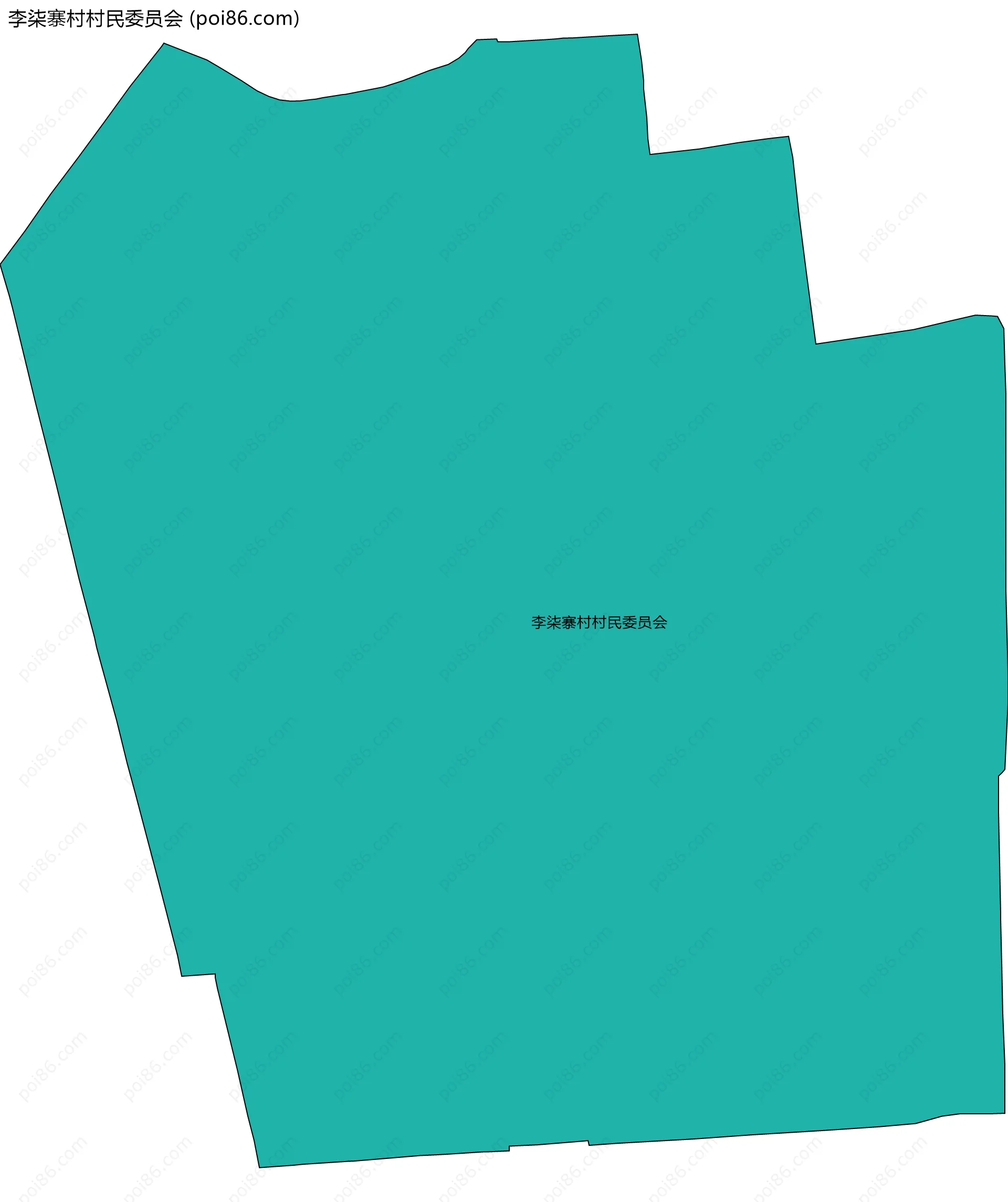 李柒寨村村民委员会边界地图