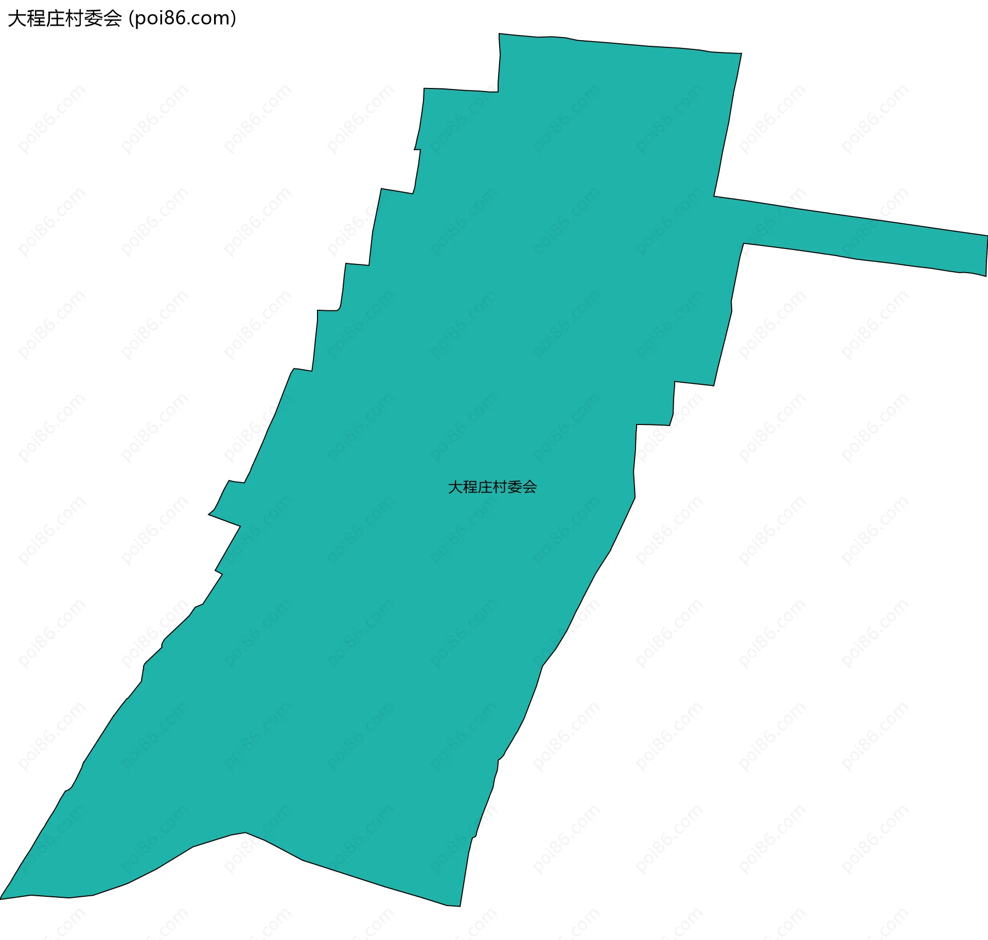 大程庄村委会边界地图