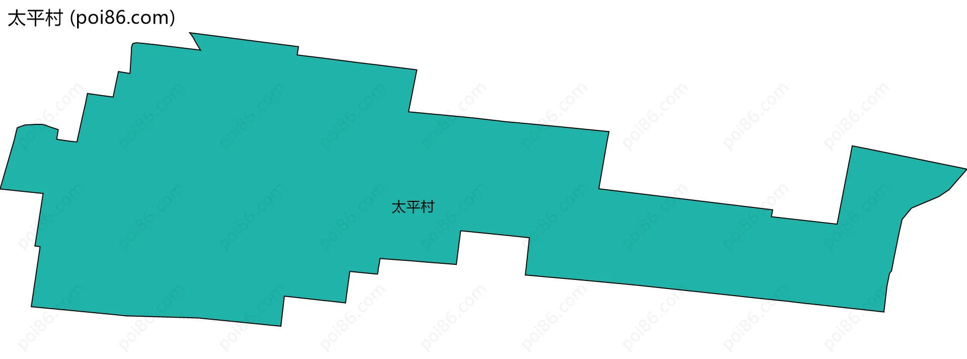 太平村边界地图
