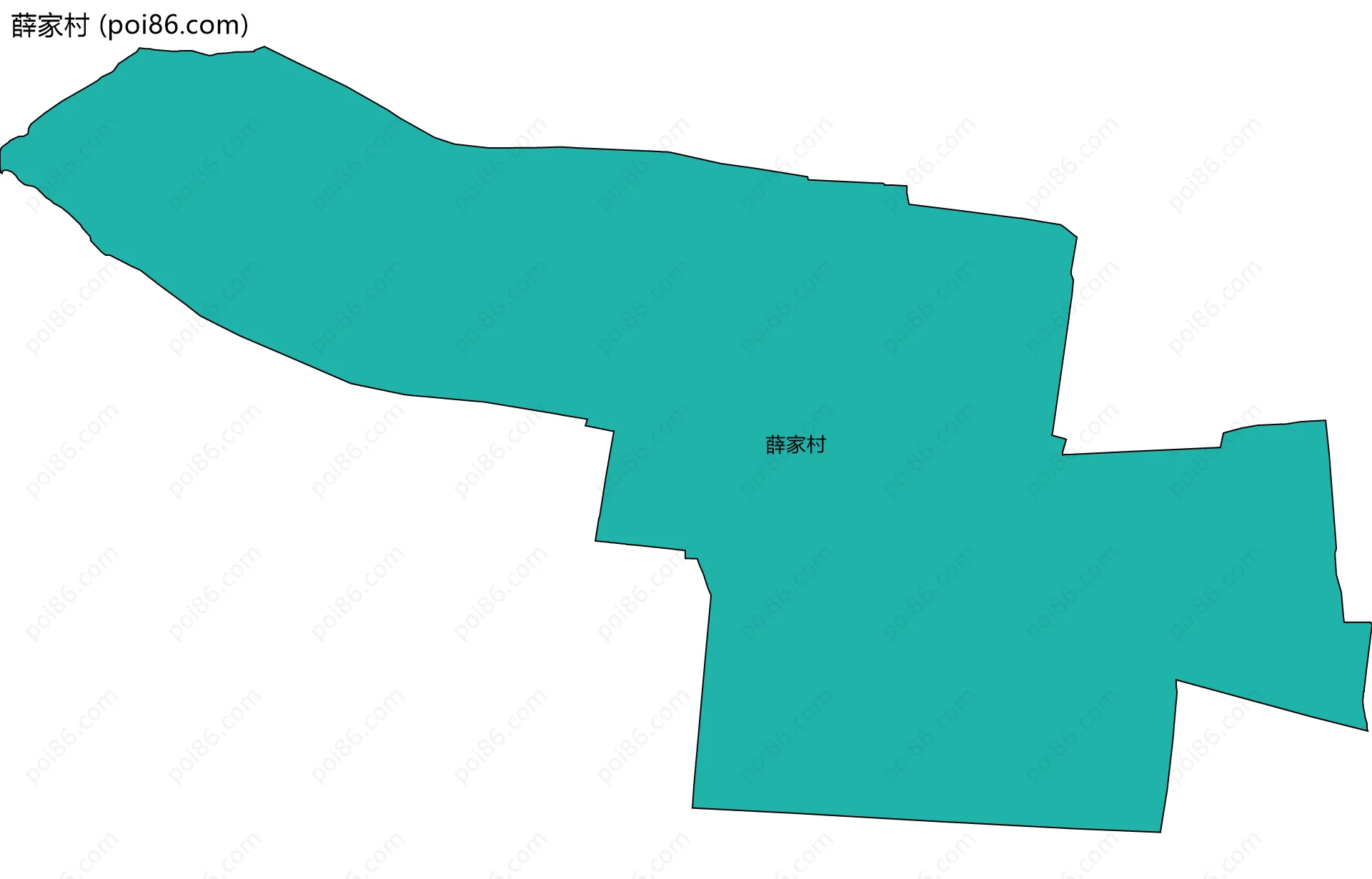 薛家村边界地图