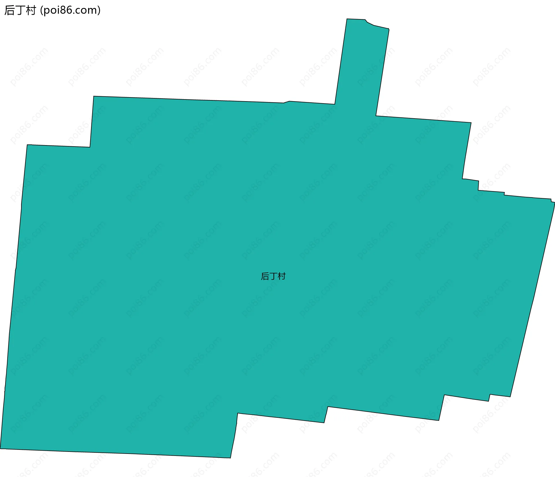 后丁村边界地图