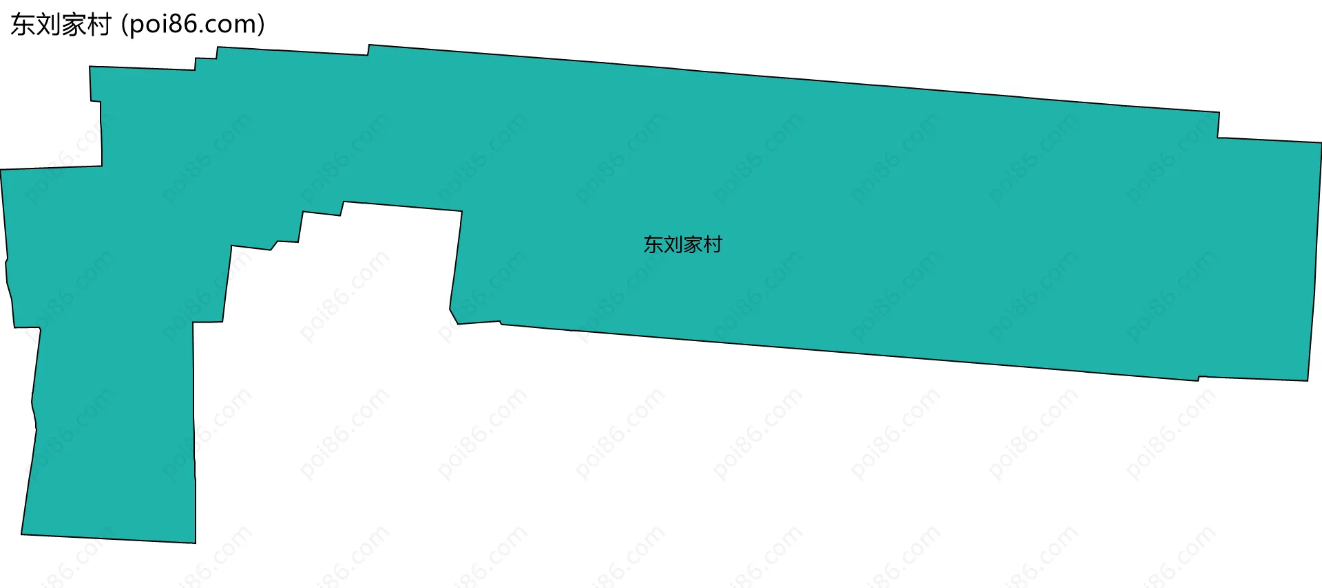 东刘家村边界地图