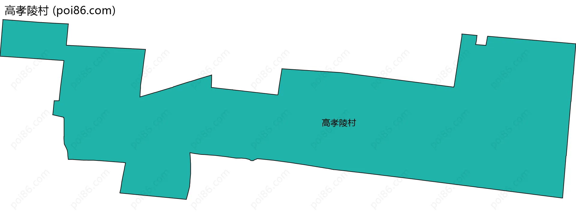 高孝陵村边界地图