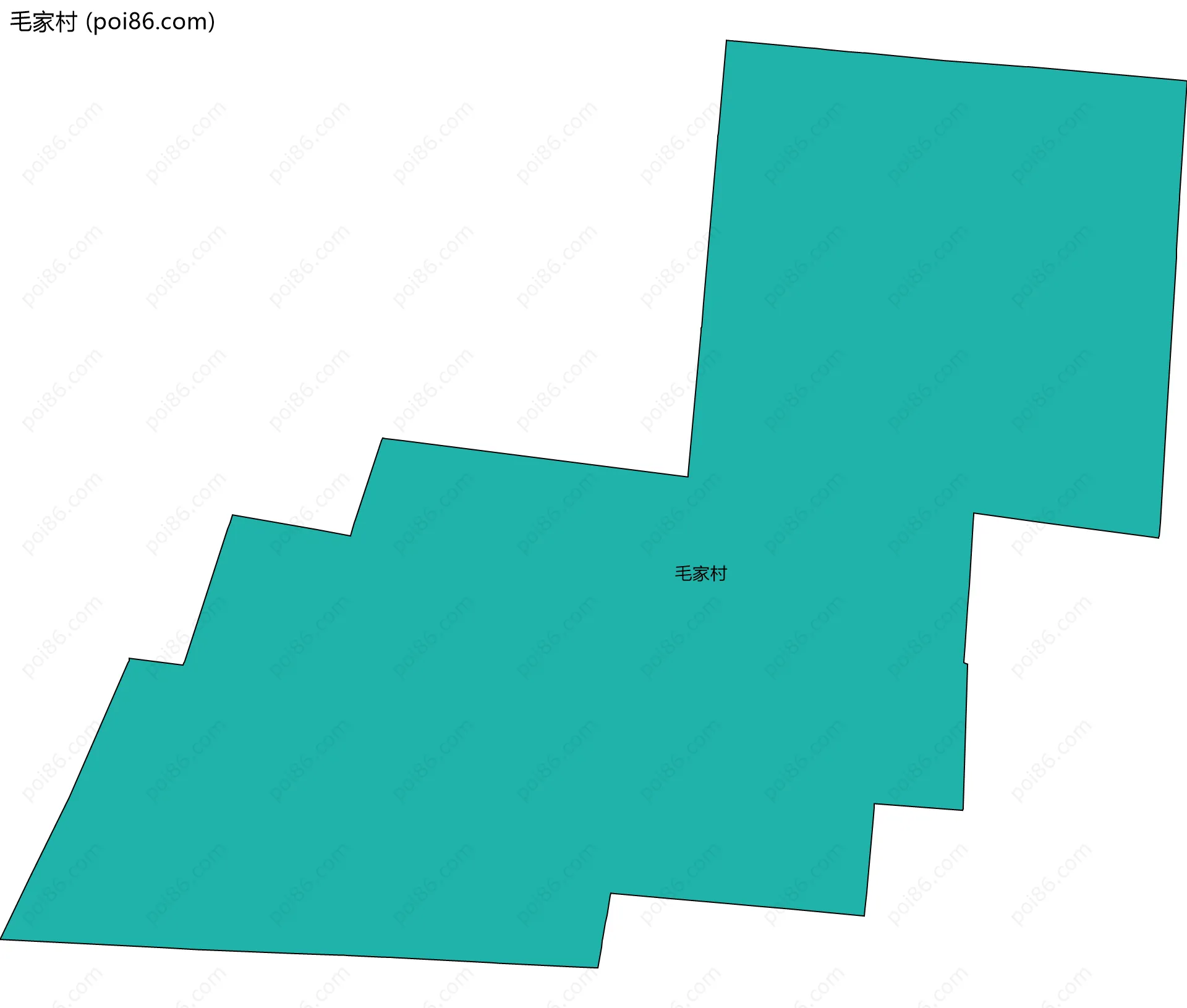 毛家村边界地图