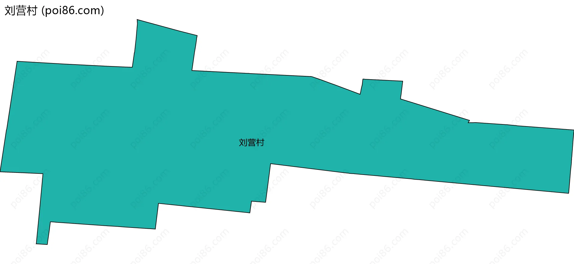 刘营村边界地图