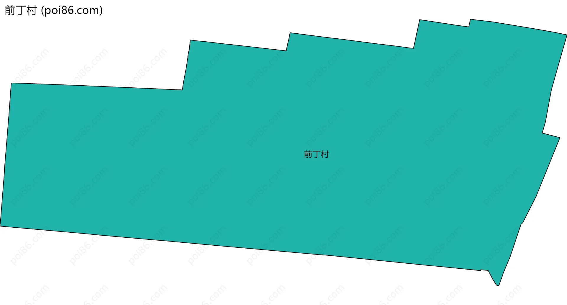 前丁村边界地图