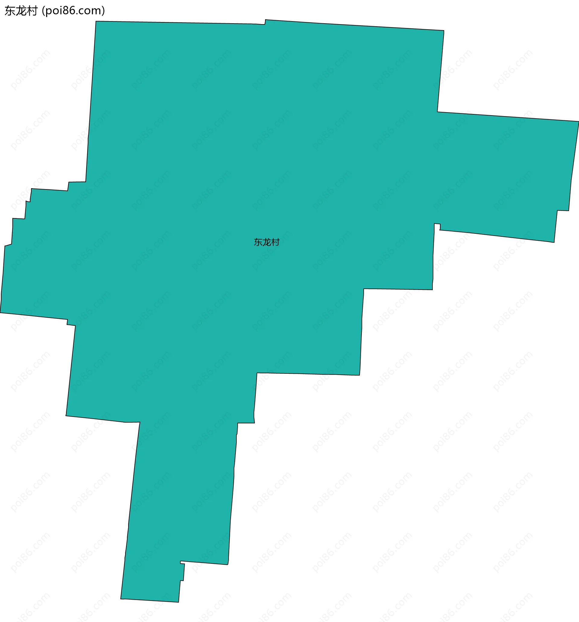 东龙村边界地图