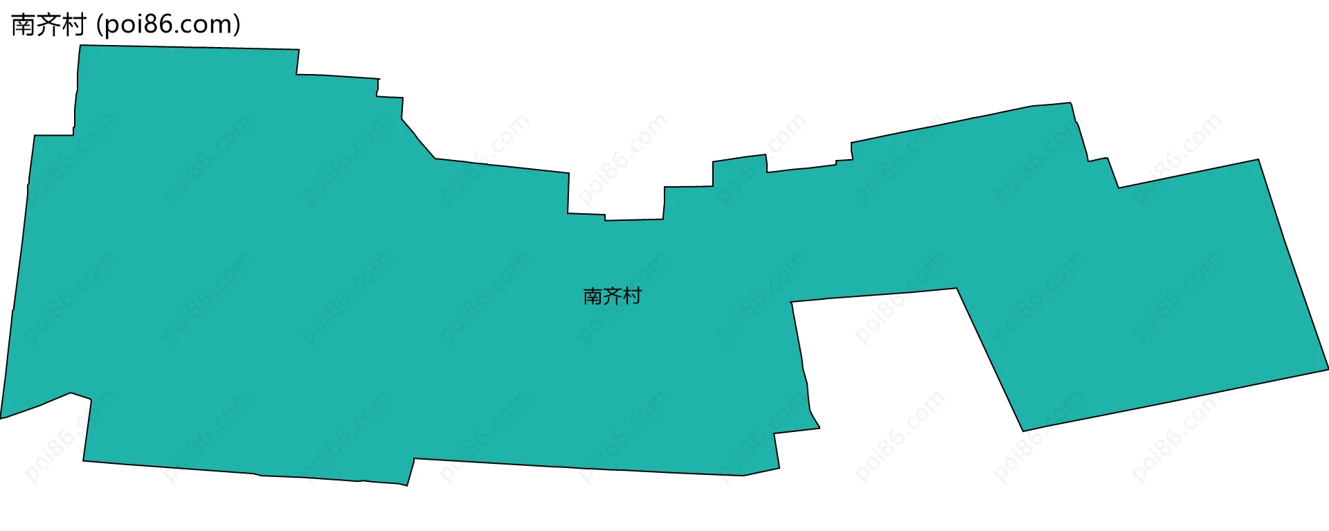 南齐村边界地图