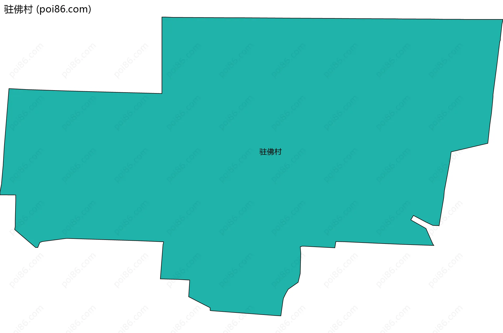 驻佛村边界地图