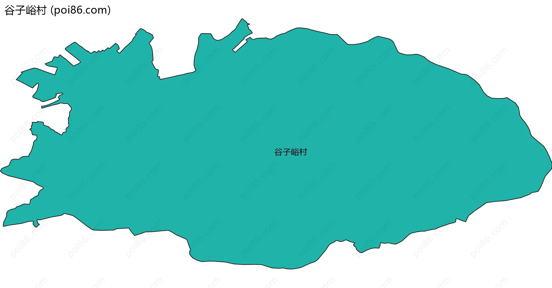 谷子峪村边界地图