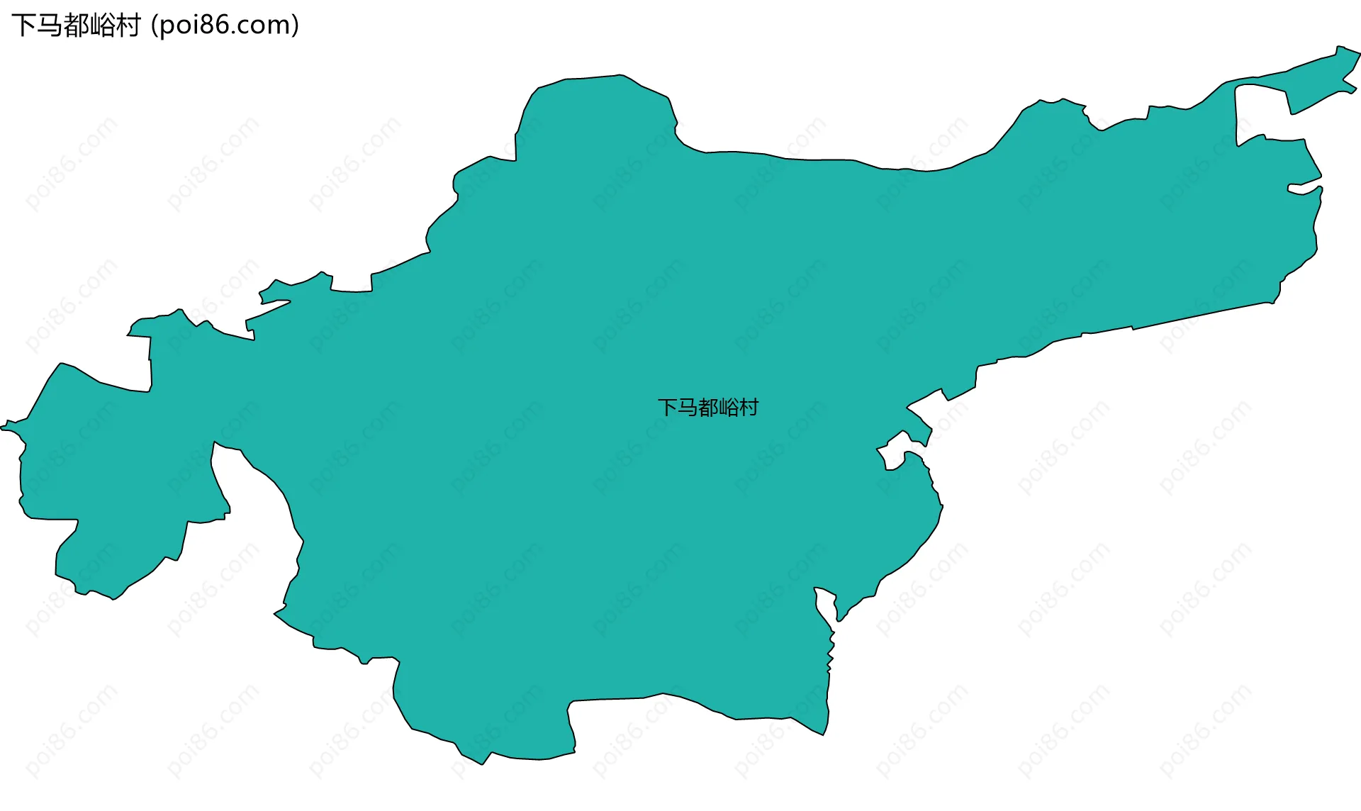 下马都峪村边界地图