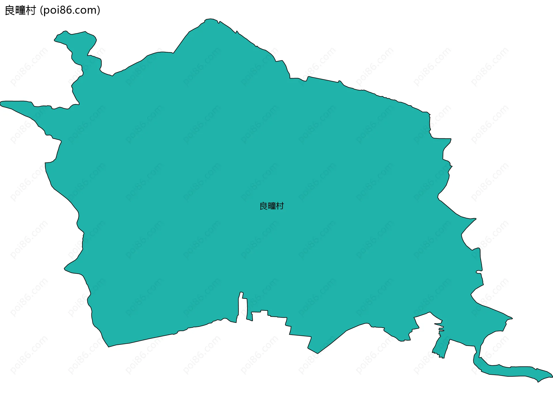良疃村边界地图