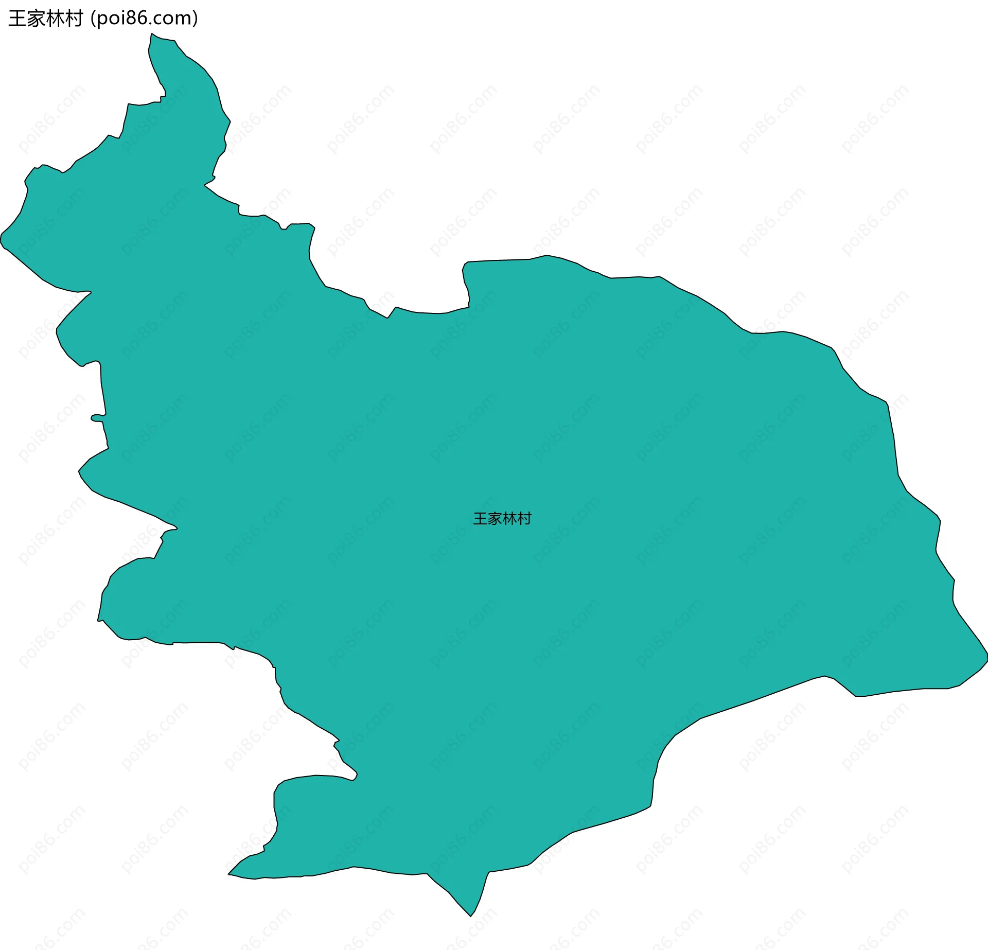 王家林村边界地图