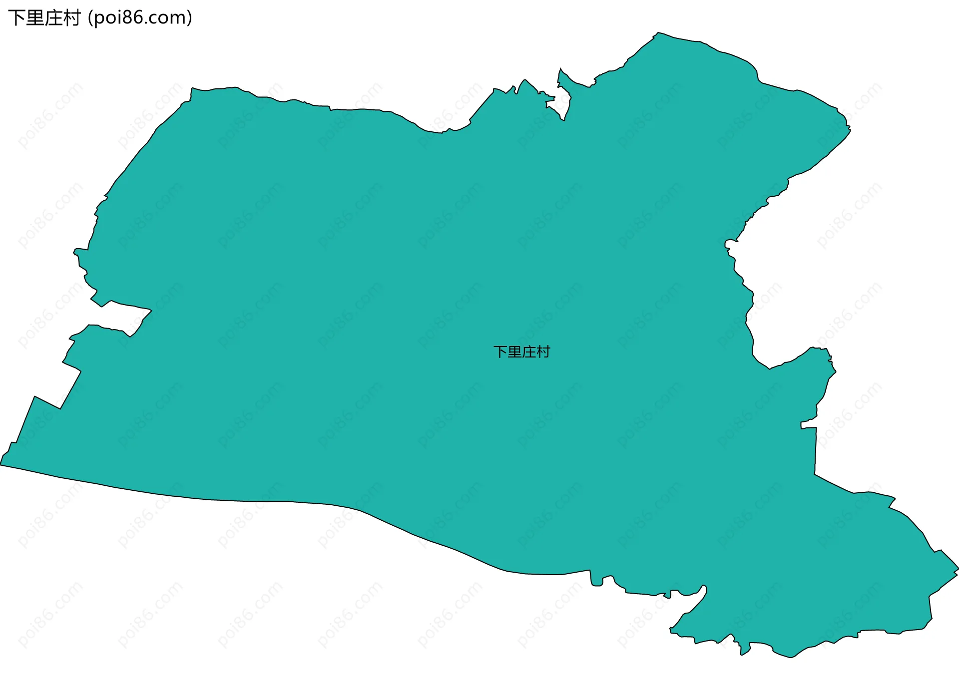 下里庄村边界地图