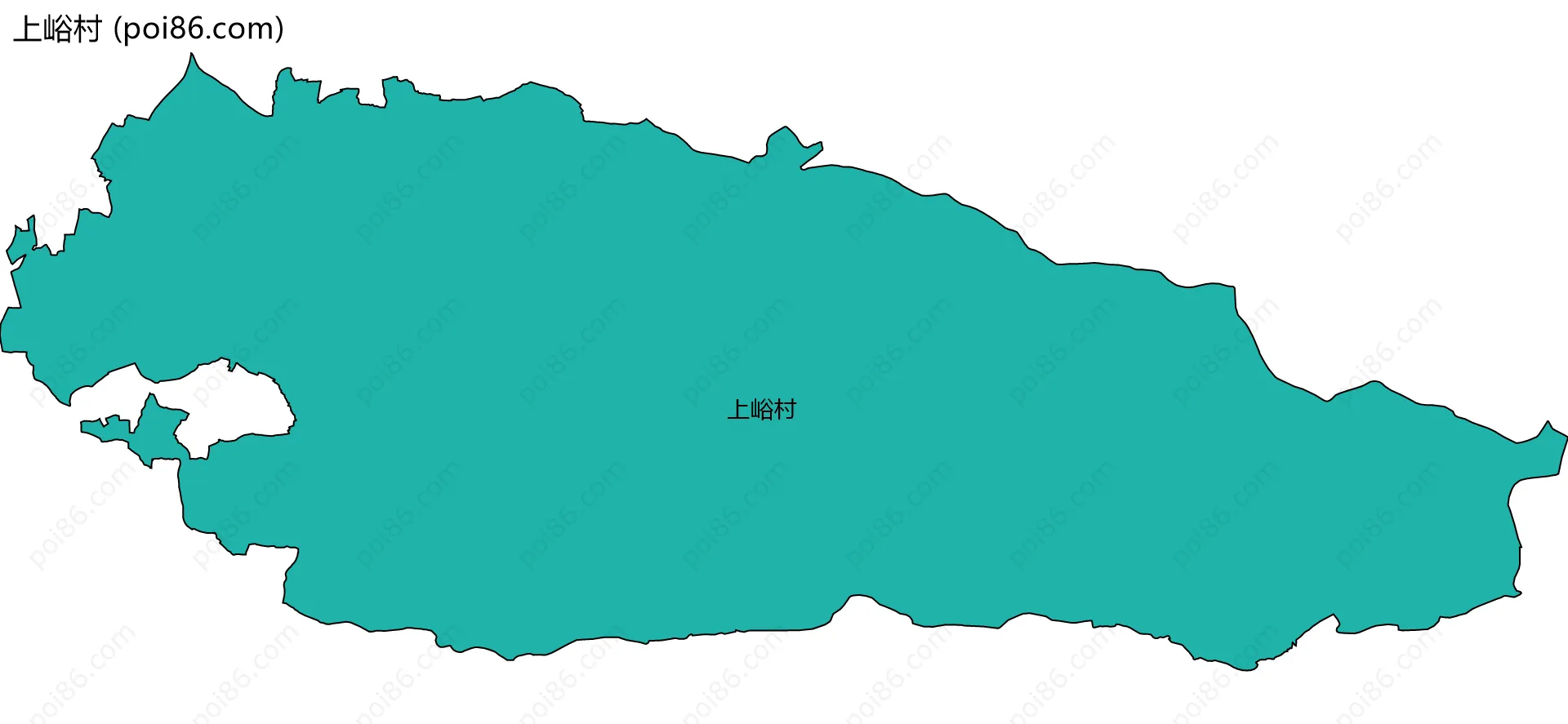 上峪村边界地图