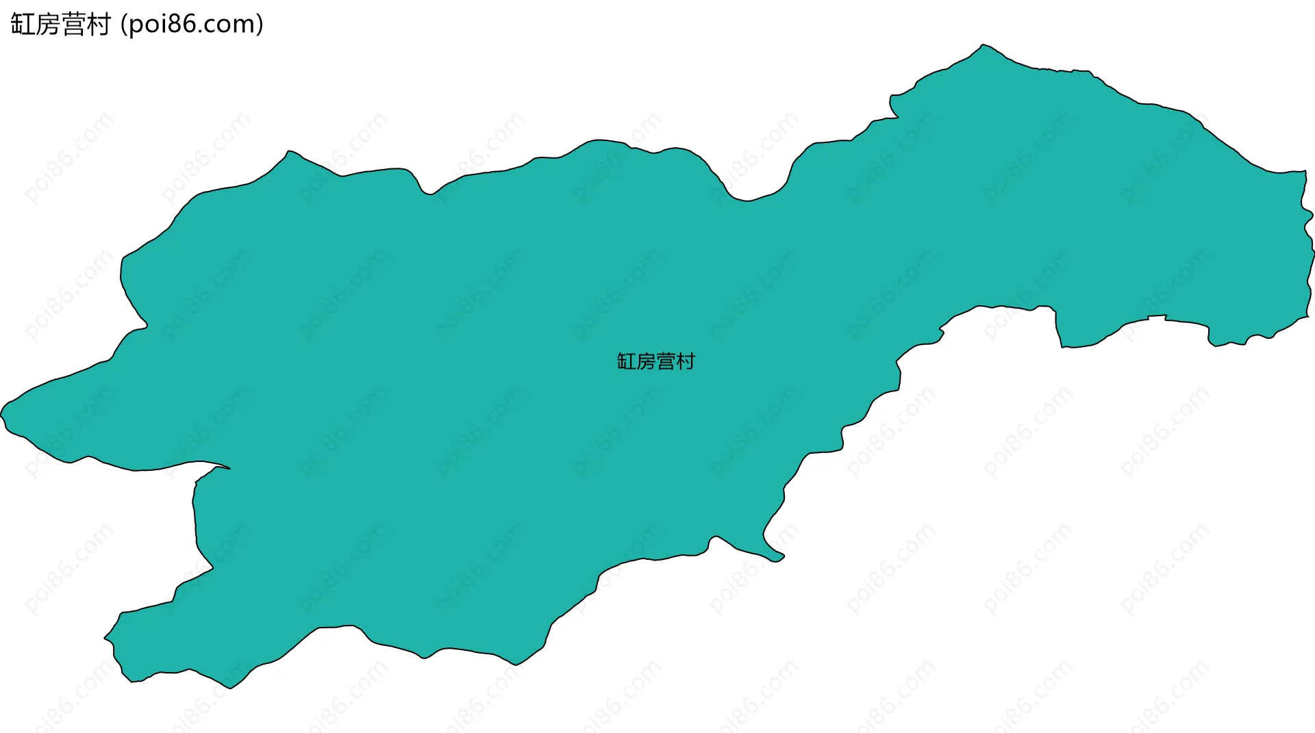 缸房营村边界地图