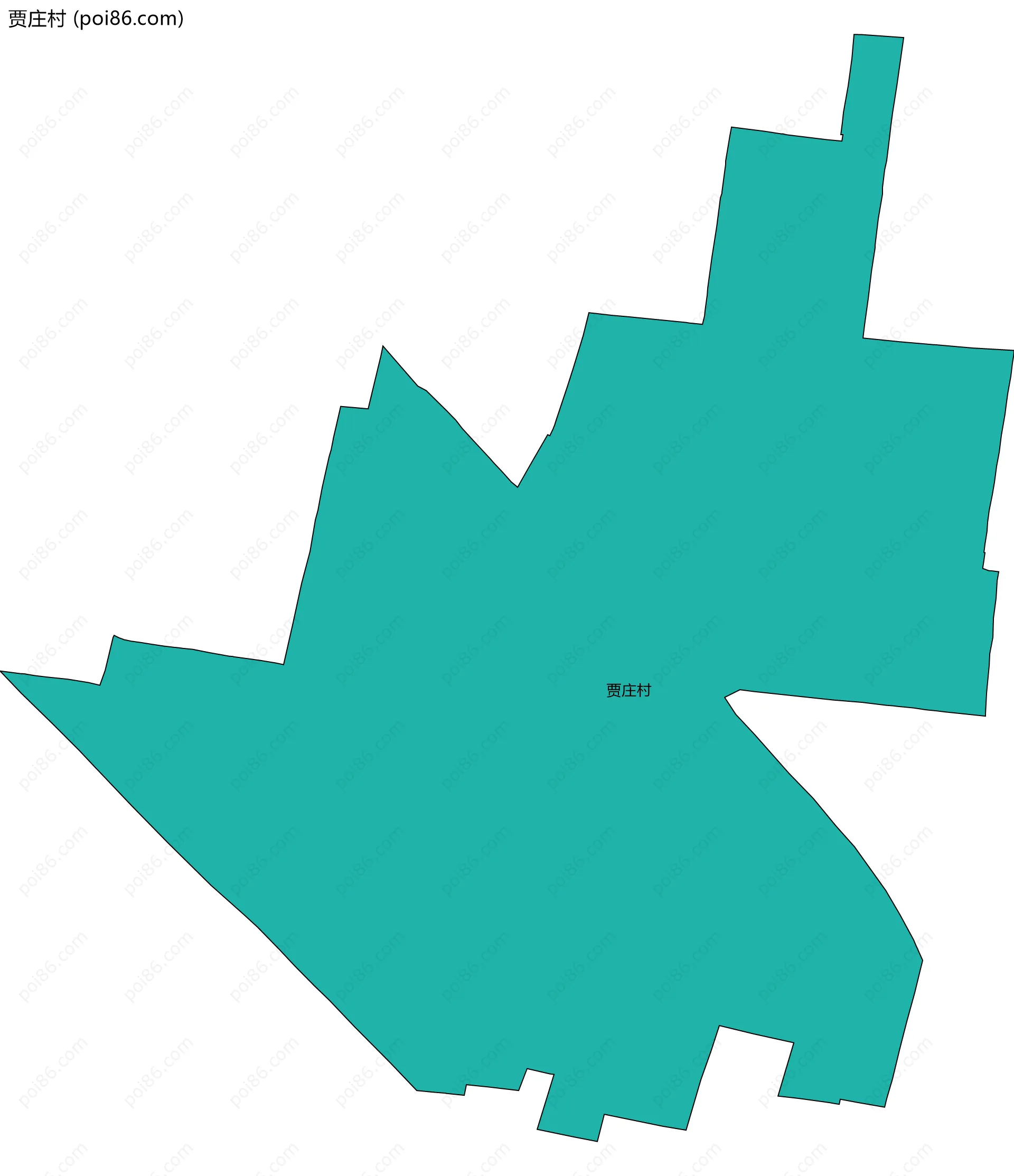 贾庄村边界地图