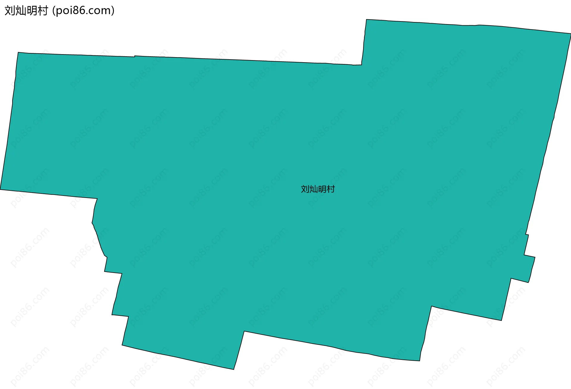 刘灿明村边界地图