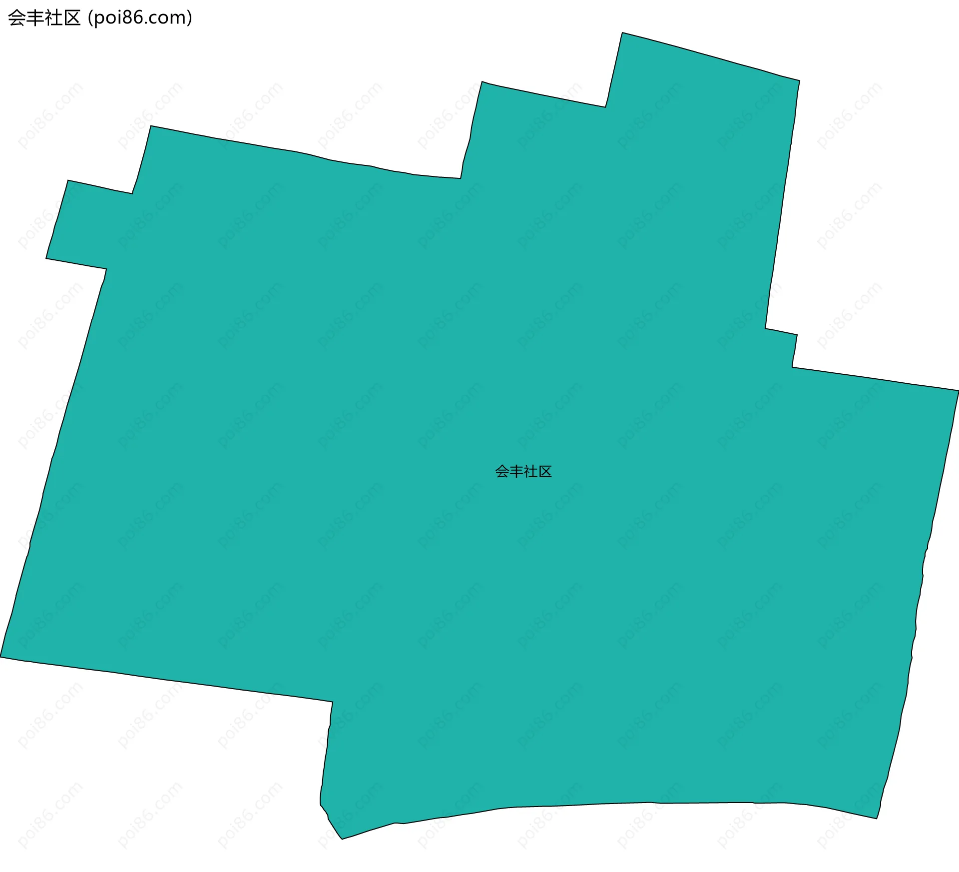 会丰社区边界地图