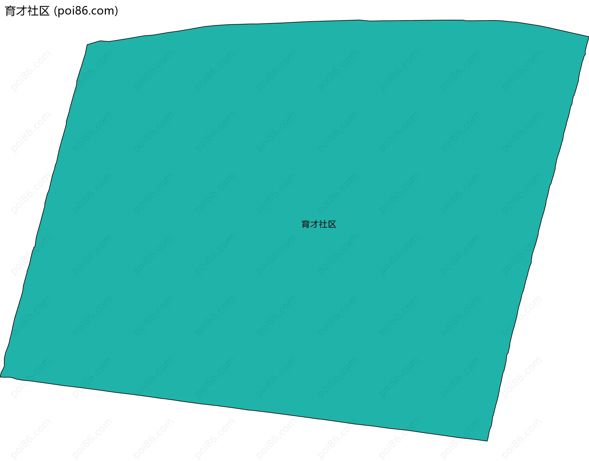 育才社区边界地图