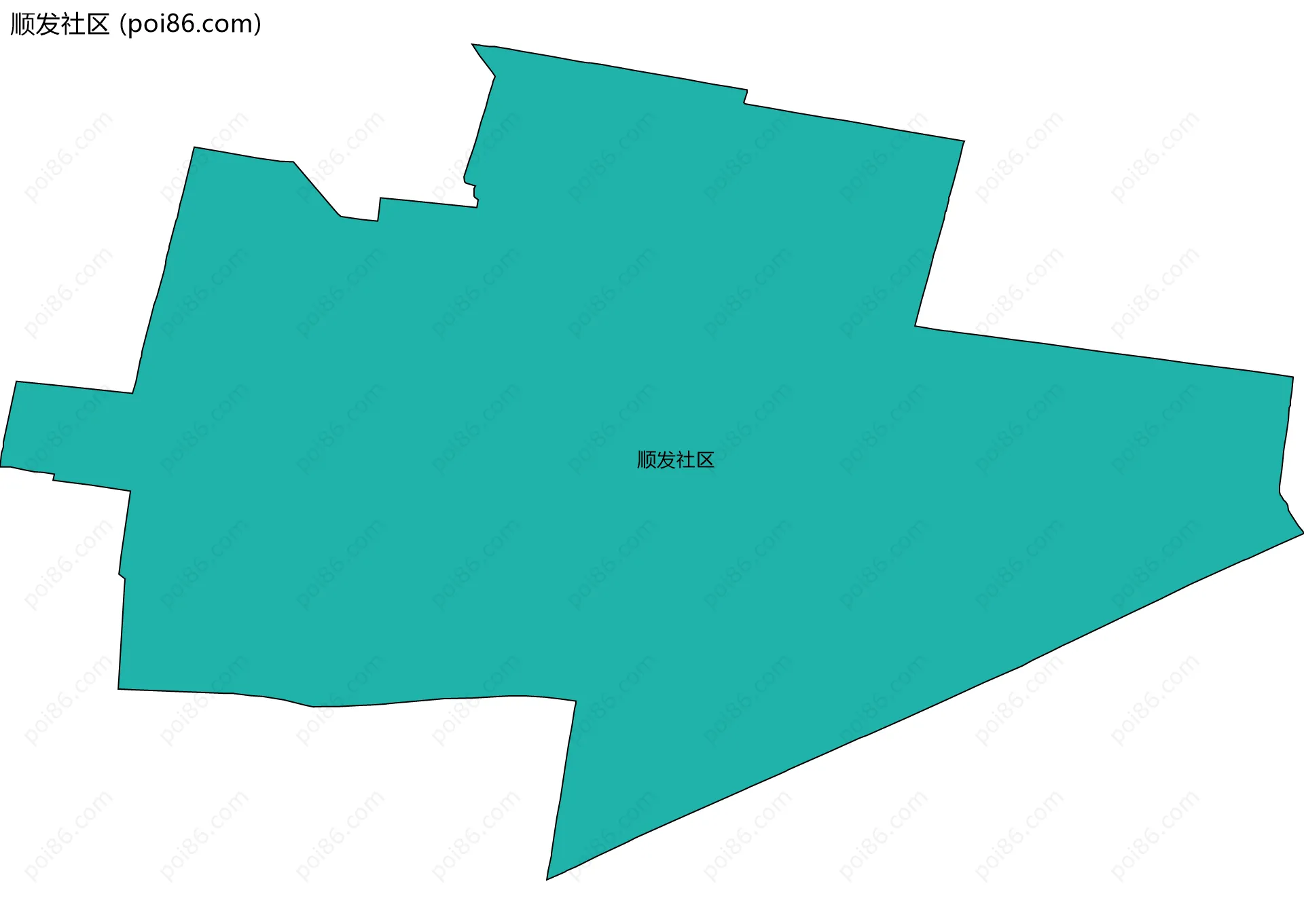 顺发社区边界地图