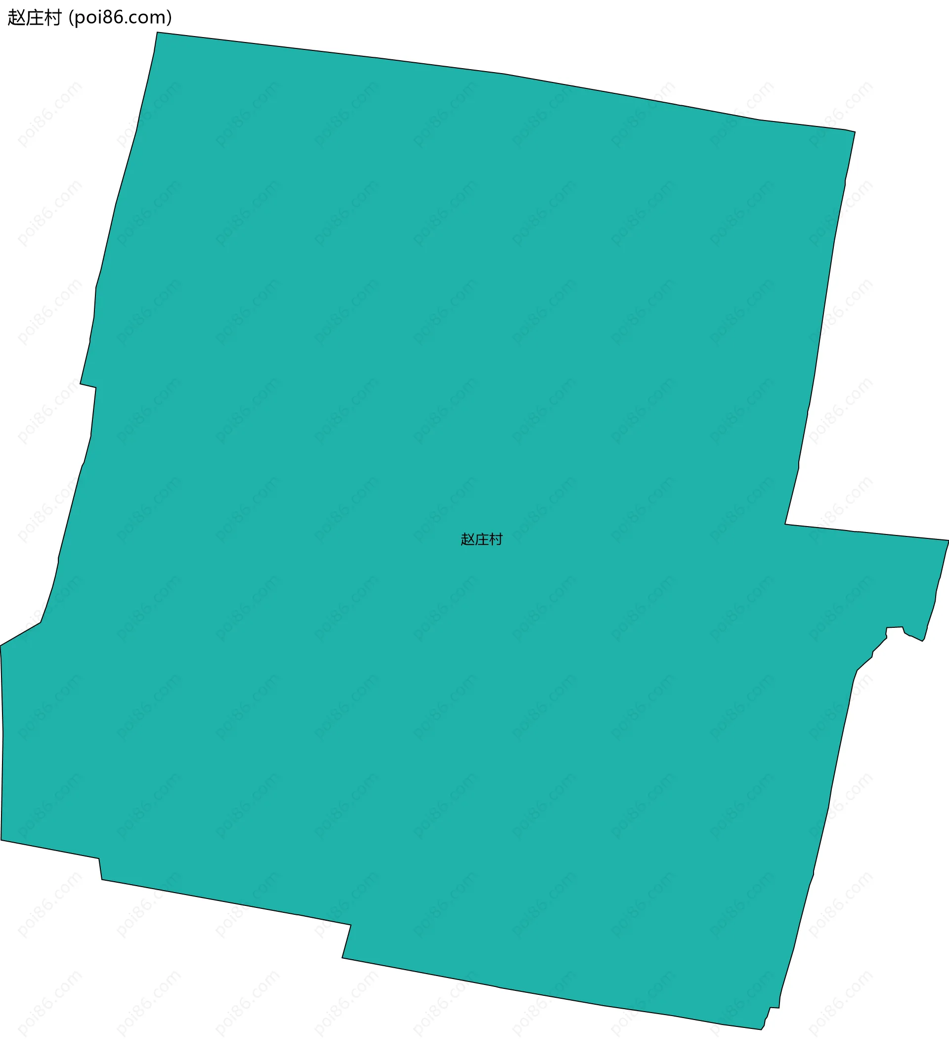 赵庄村边界地图