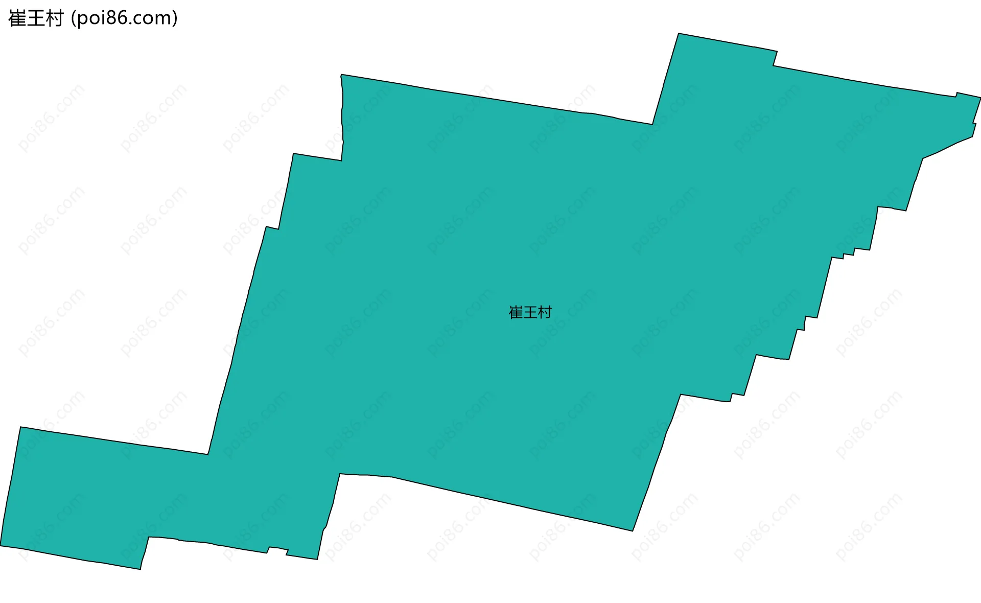 崔王村边界地图