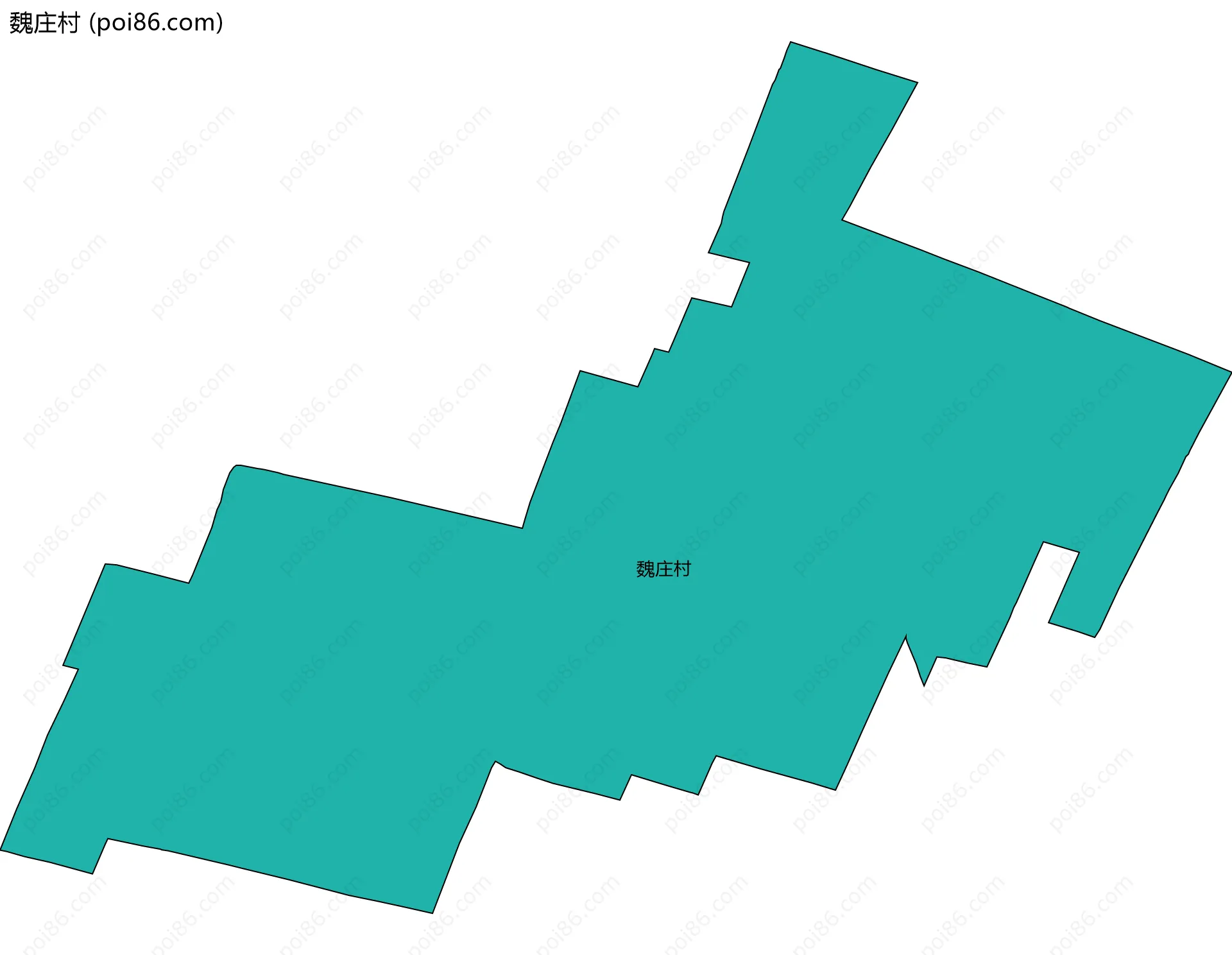 魏庄村边界地图