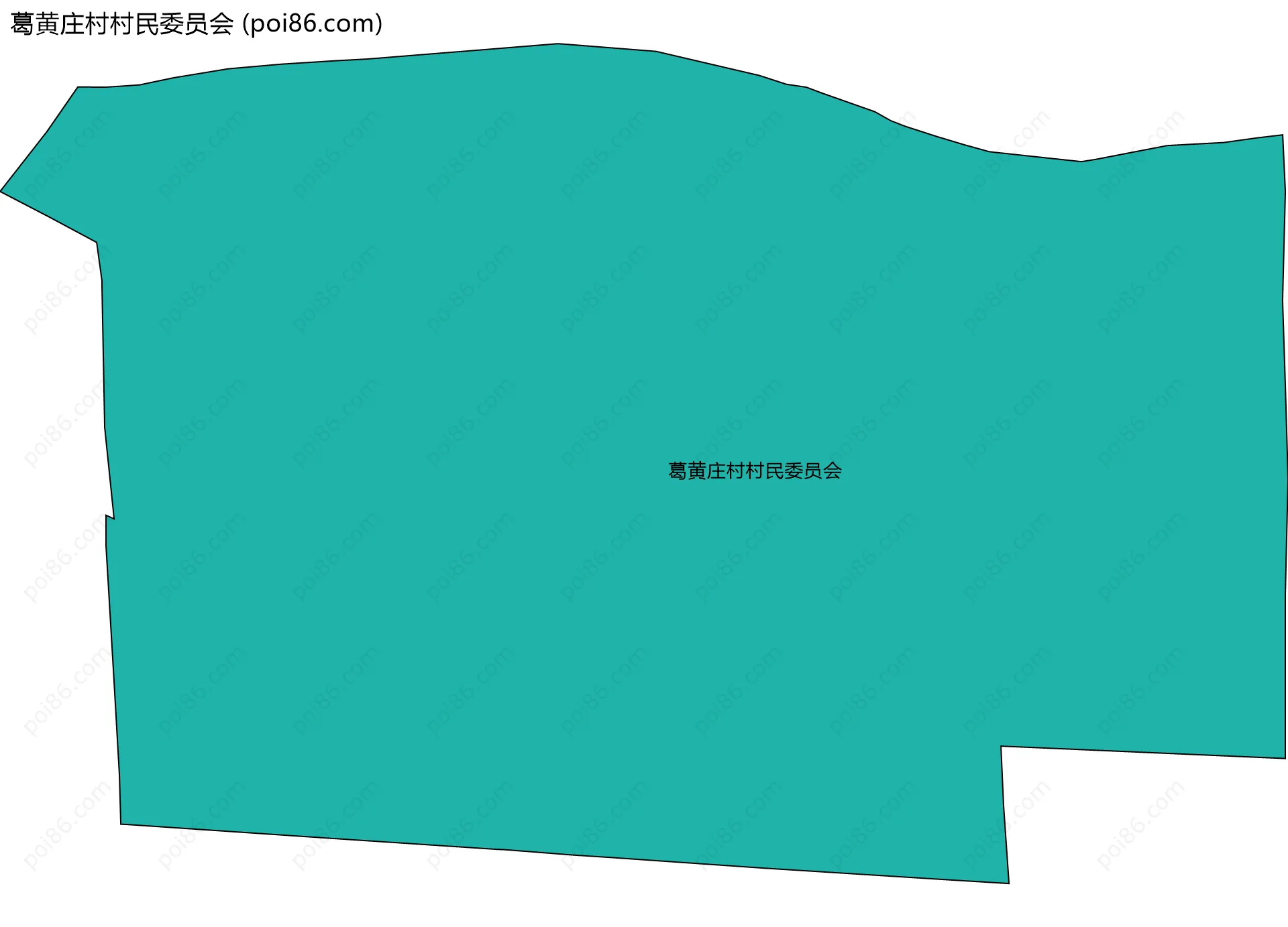 葛黄庄村村民委员会边界地图