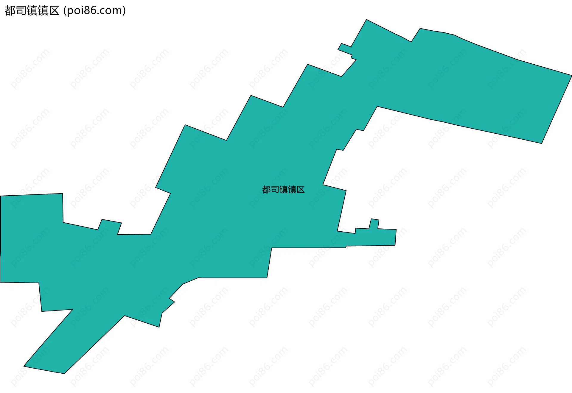 都司镇镇区边界地图