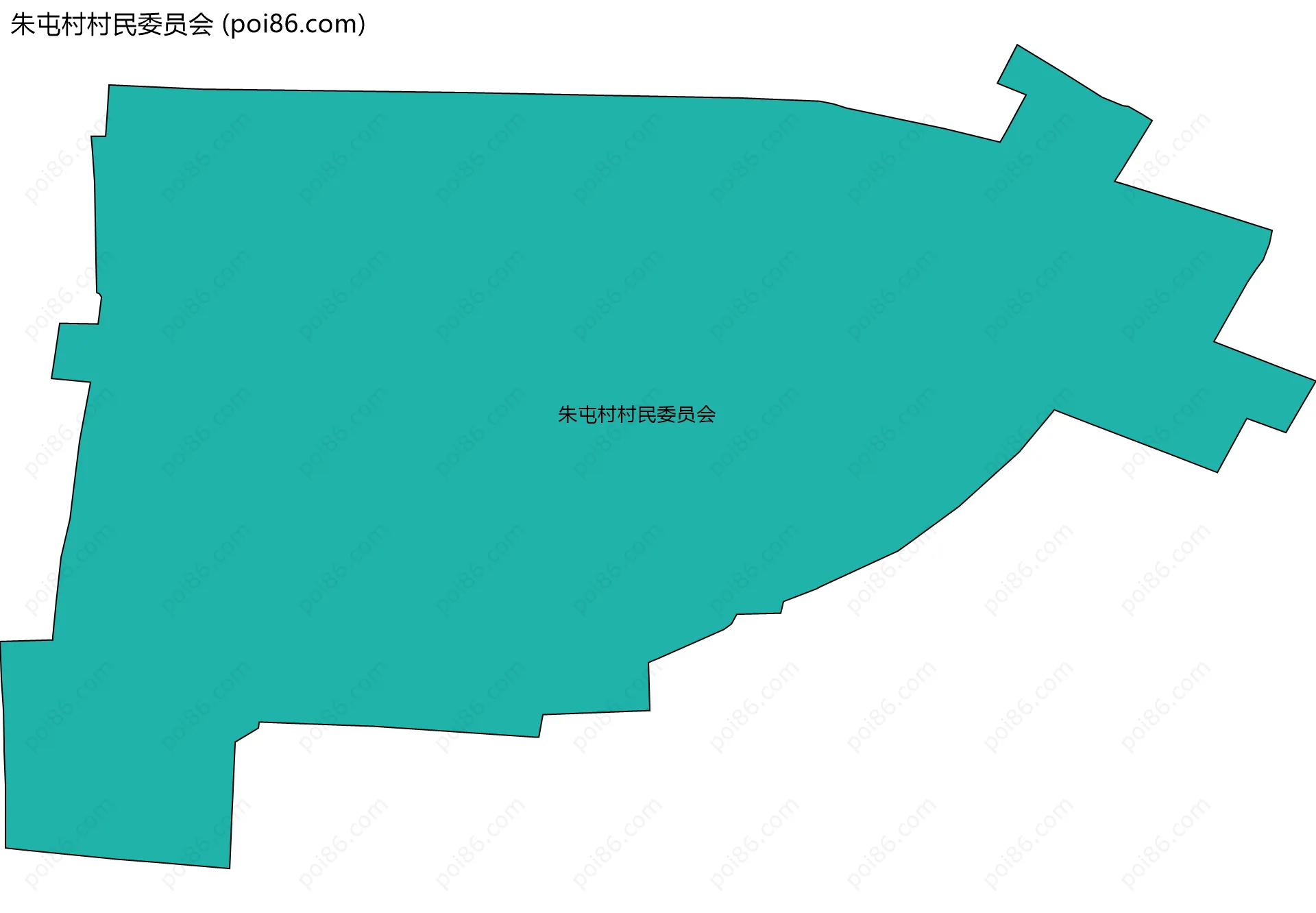 朱屯村村民委员会边界地图