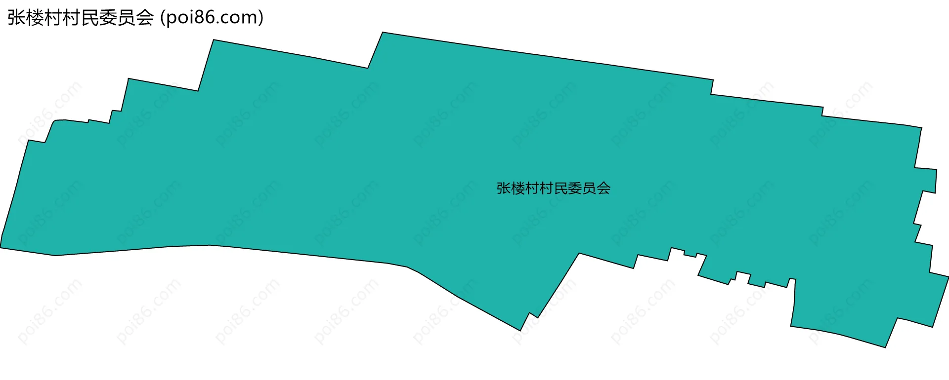张楼村村民委员会边界地图