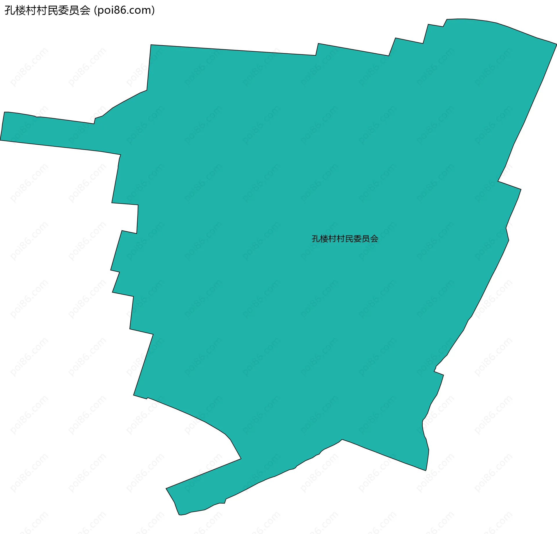 孔楼村村民委员会边界地图
