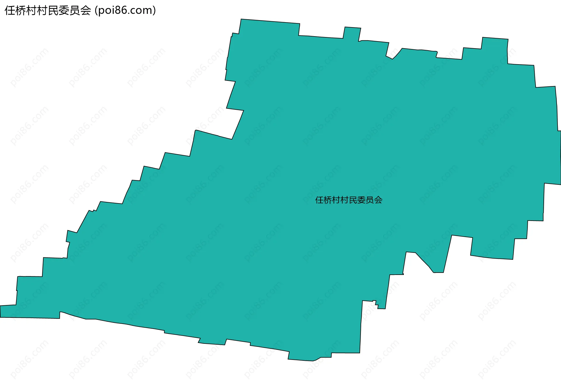 任桥村村民委员会边界地图