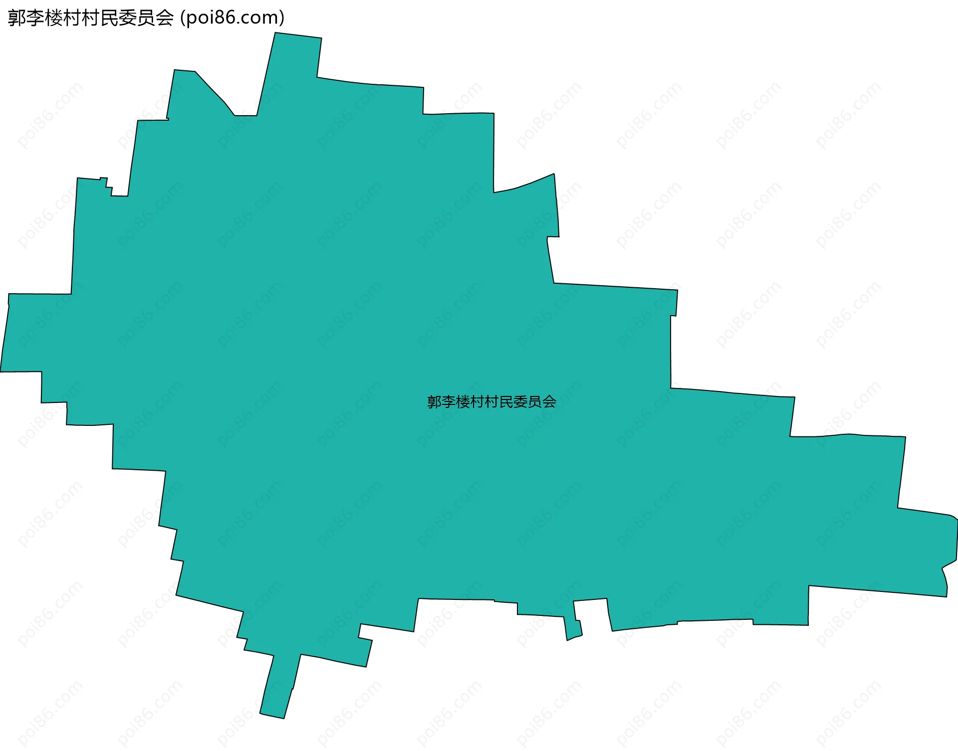 郭李楼村村民委员会边界地图