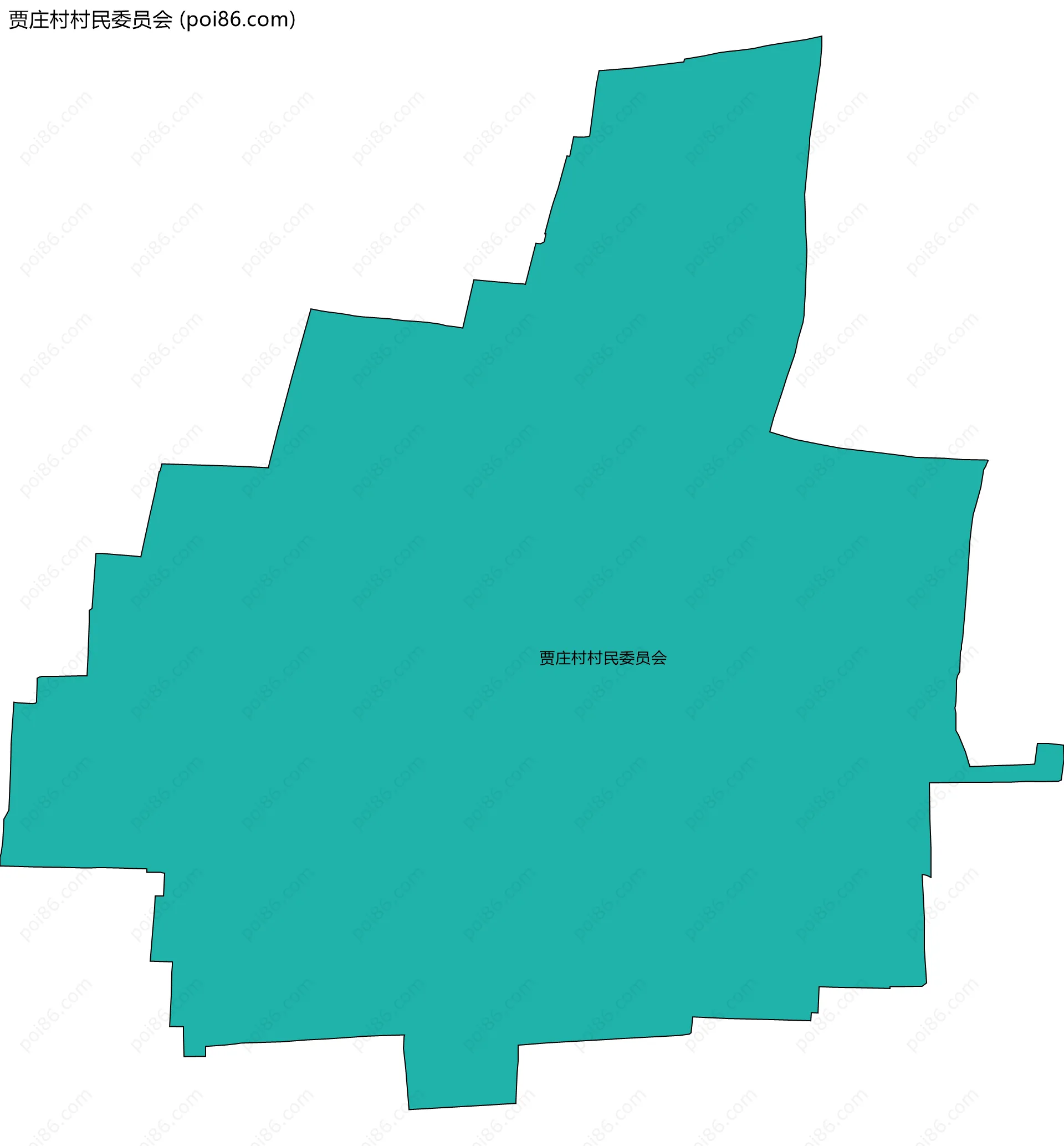 贾庄村村民委员会边界地图