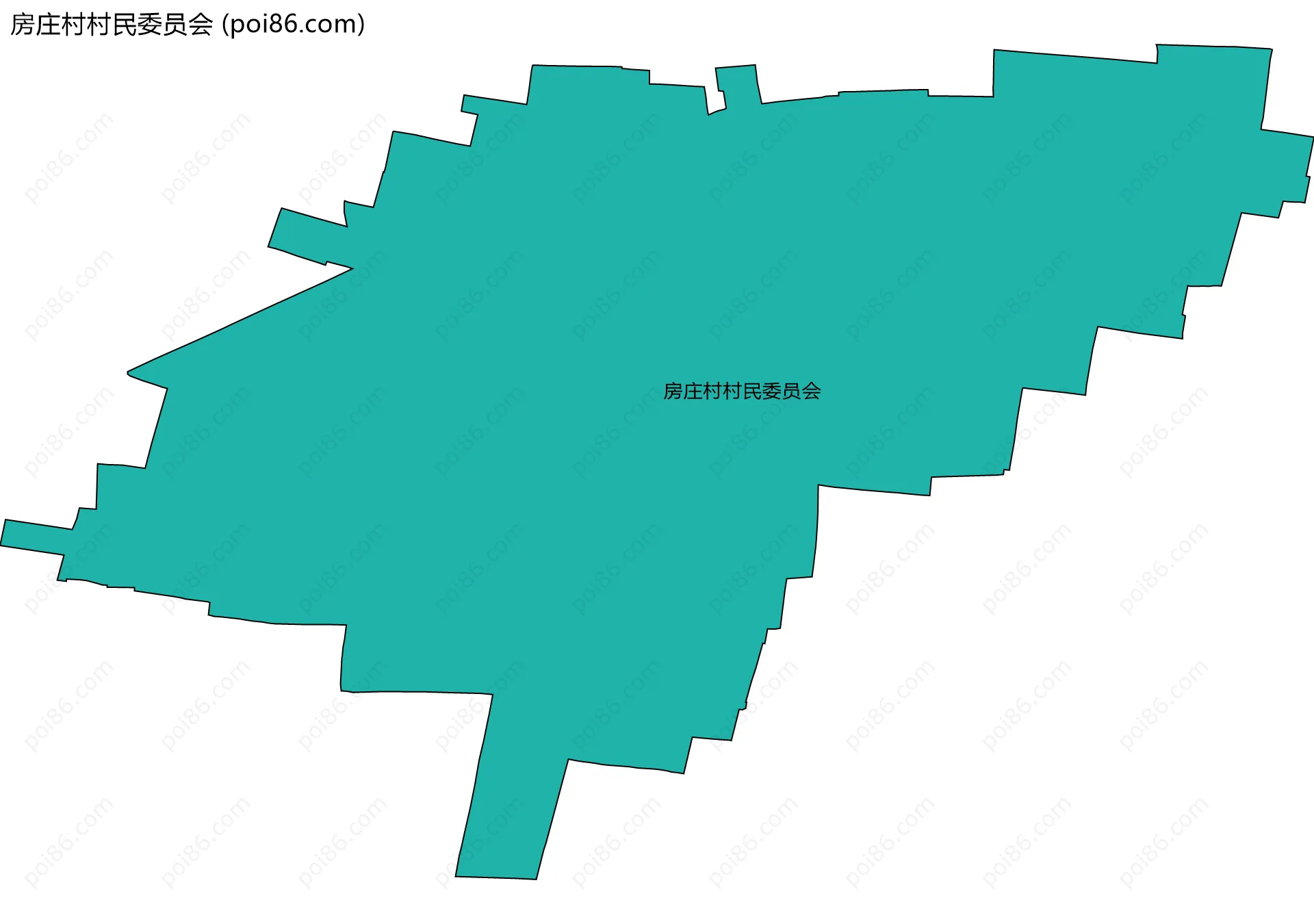 房庄村村民委员会边界地图
