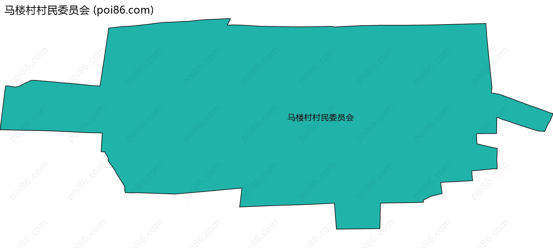 马楼村村民委员会边界地图