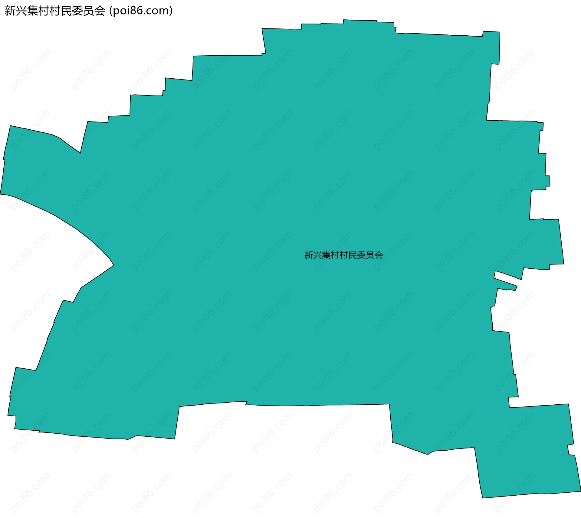 新兴集村村民委员会边界地图