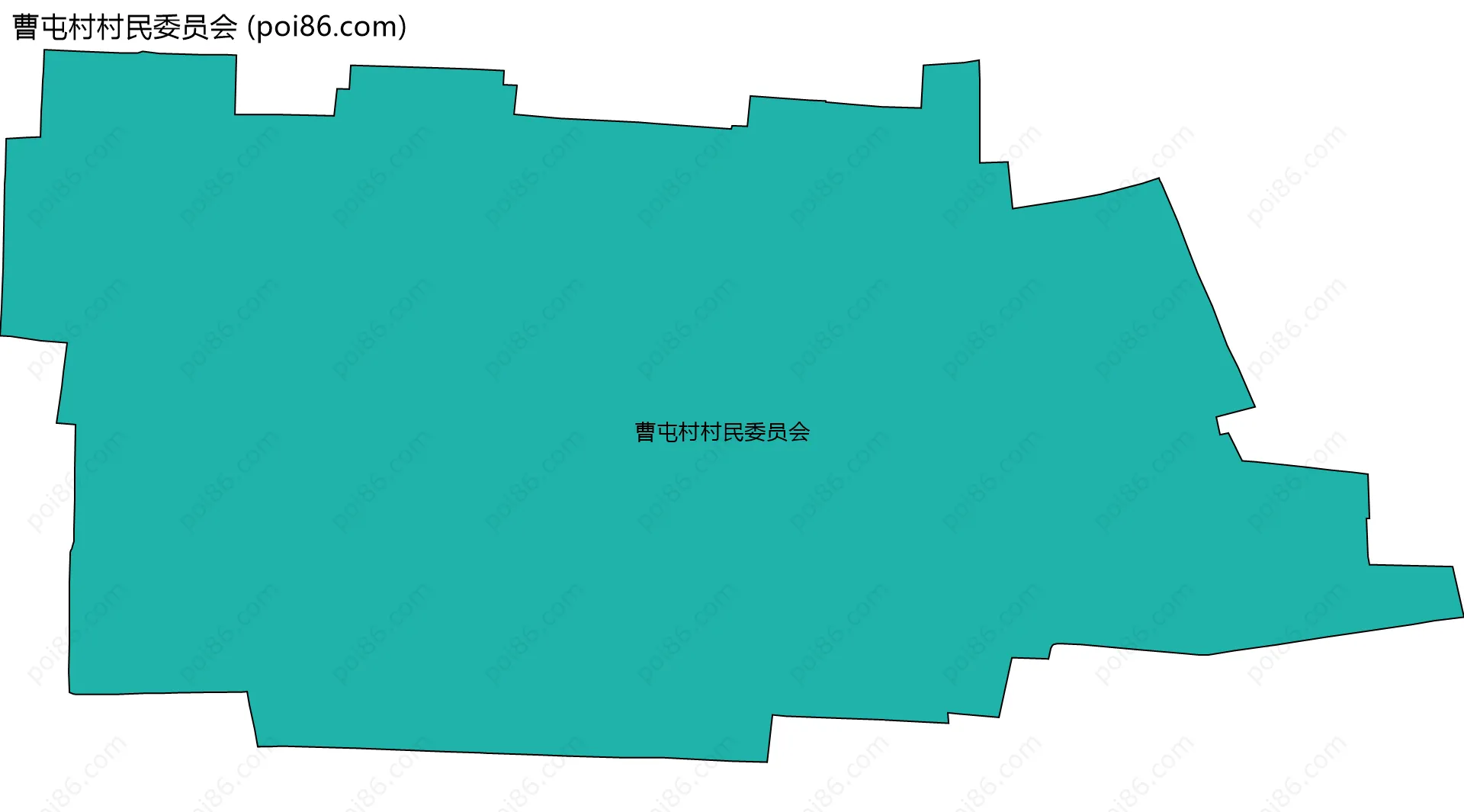 曹屯村村民委员会边界地图