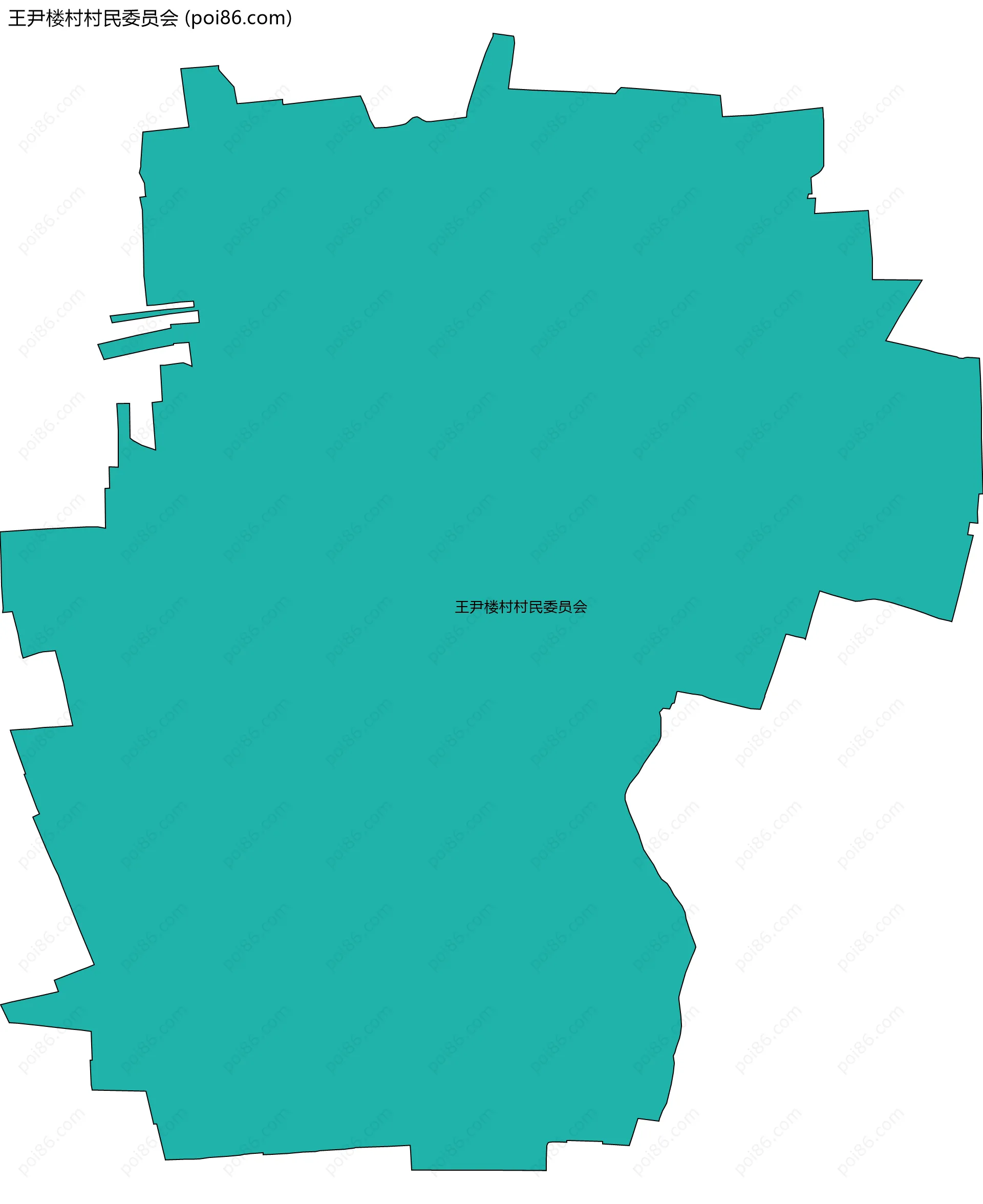 王尹楼村村民委员会边界地图