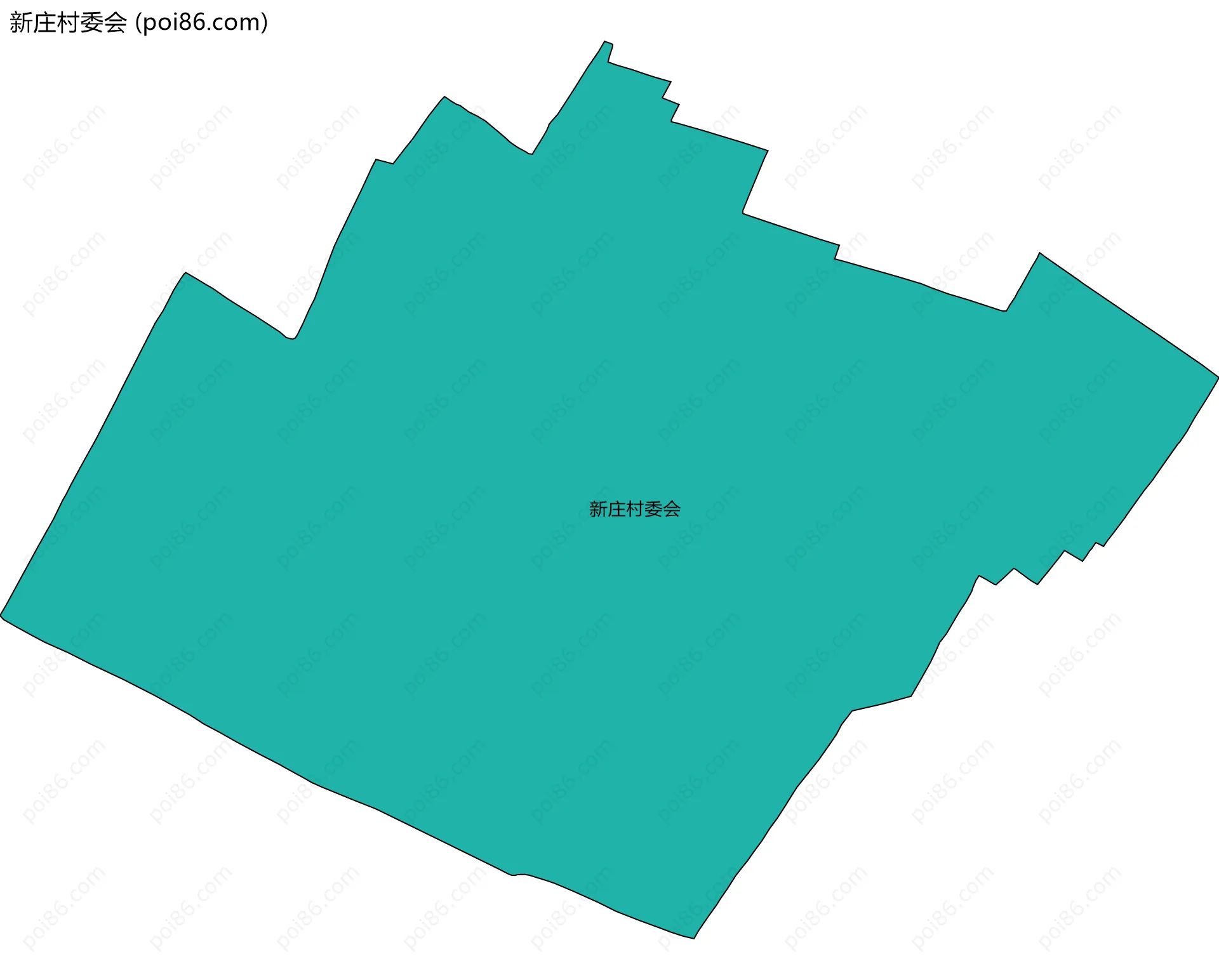 新庄村委会边界地图