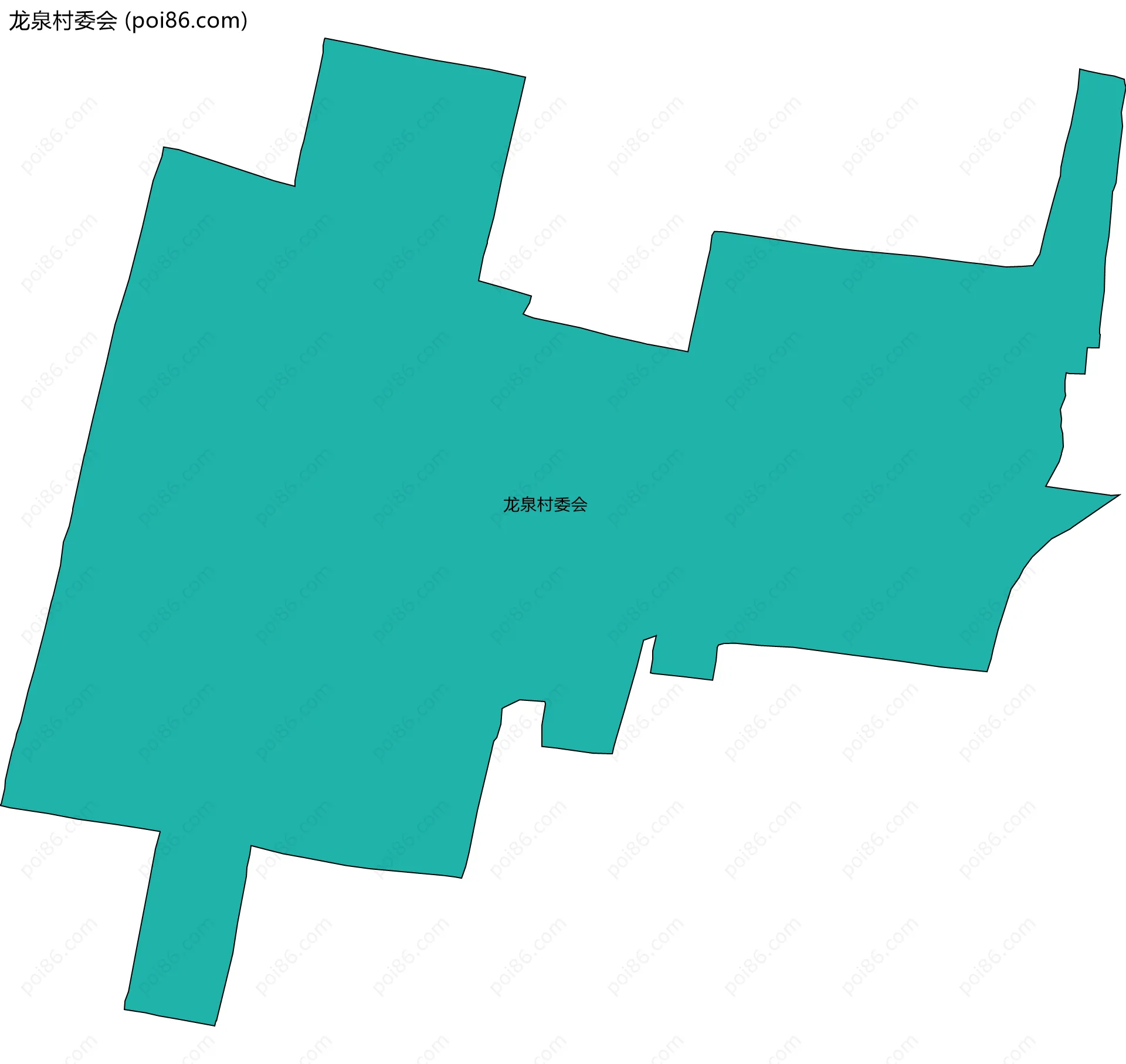 龙泉村委会边界地图