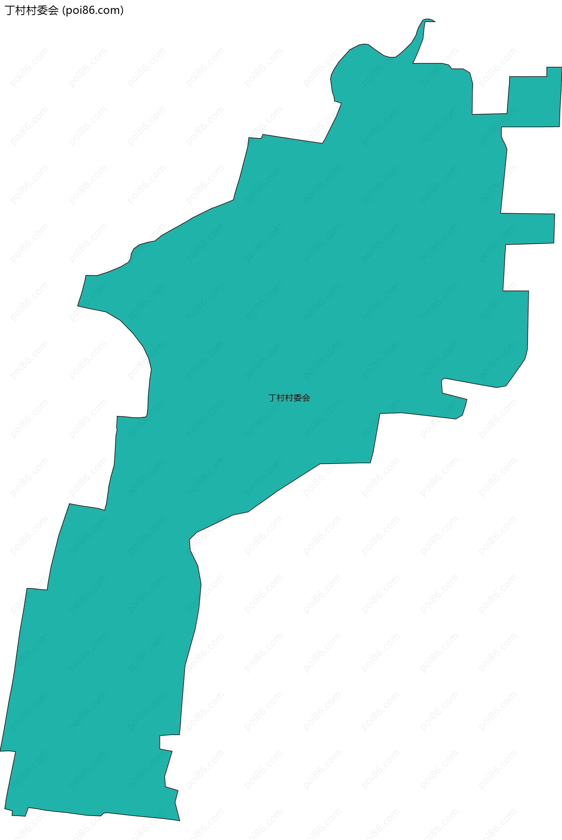 丁村村委会边界地图