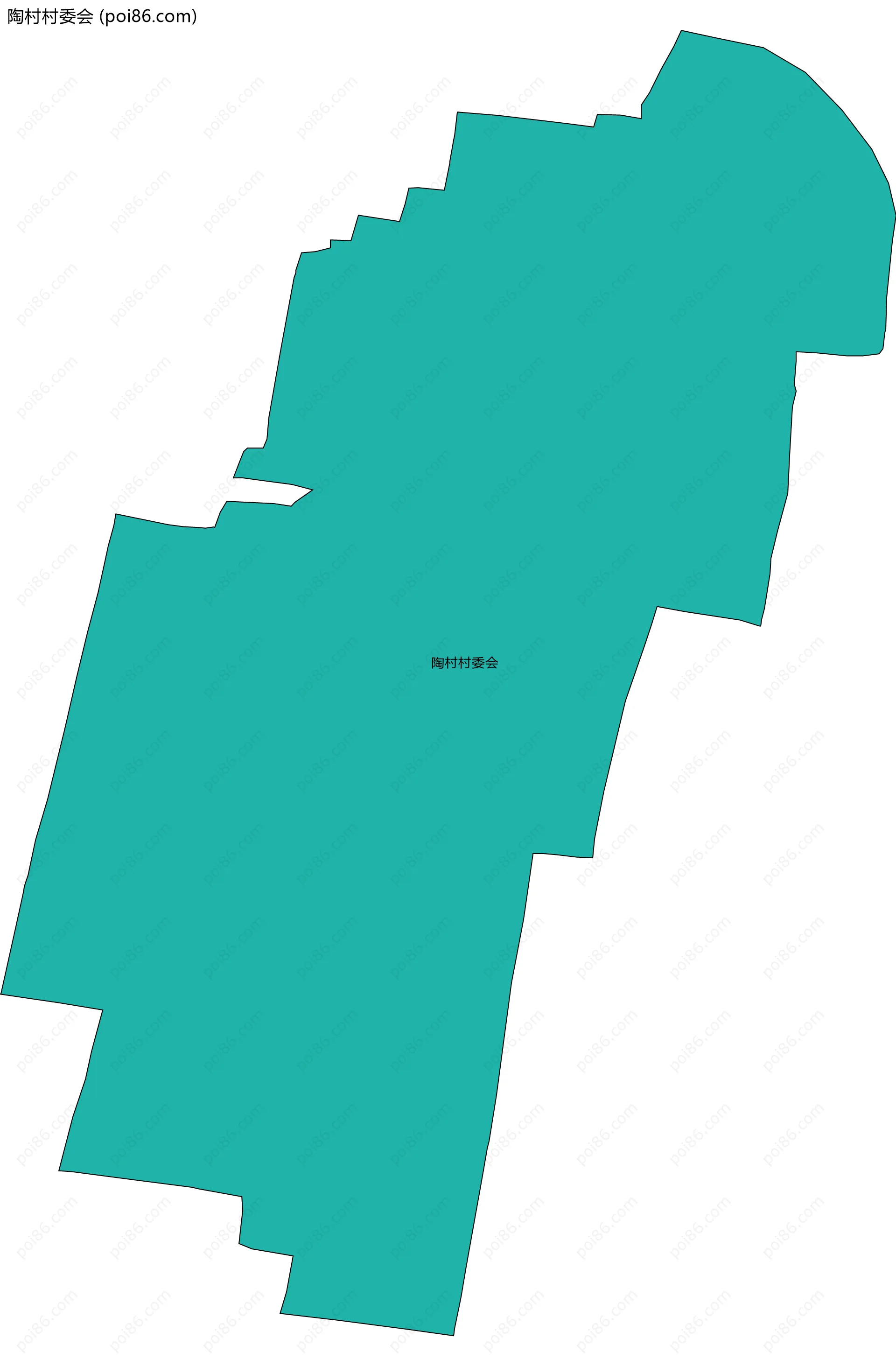 陶村村委会边界地图