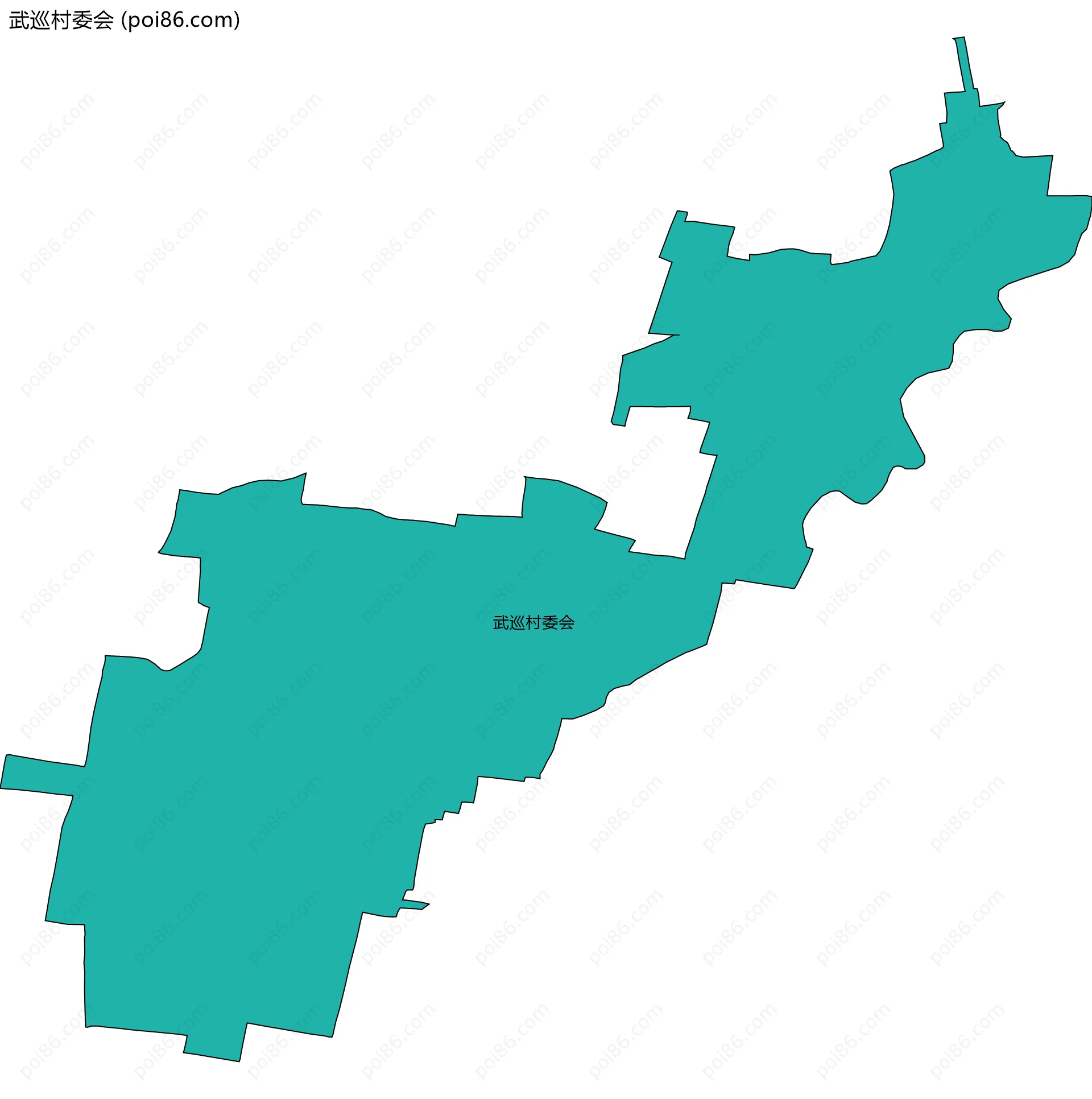 武巡村委会边界地图