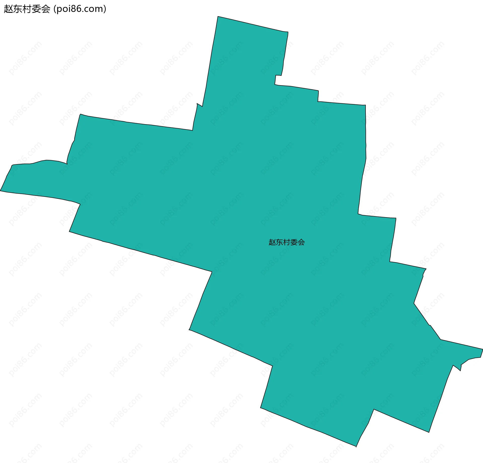 赵东村委会边界地图