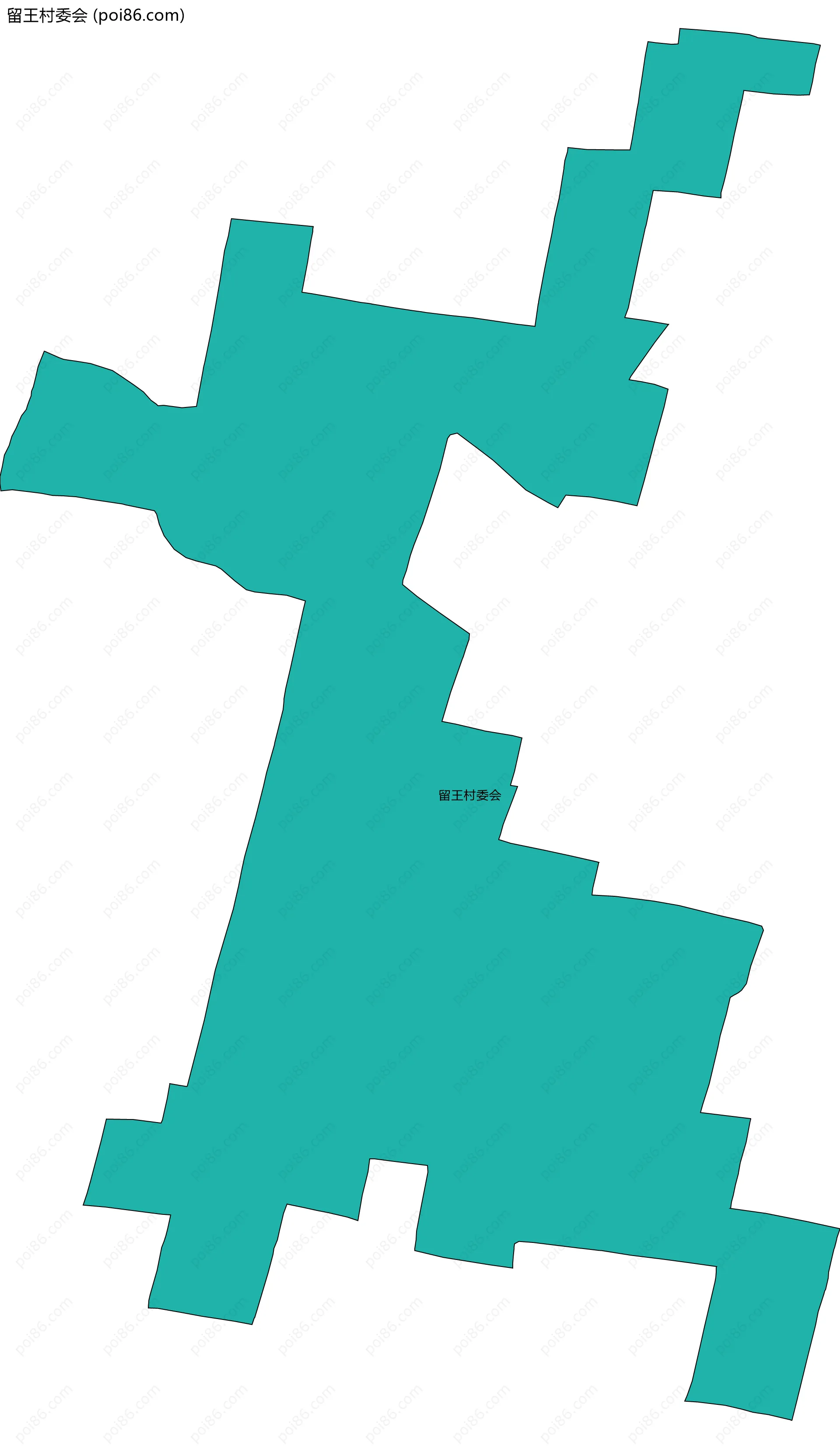 留王村委会边界地图